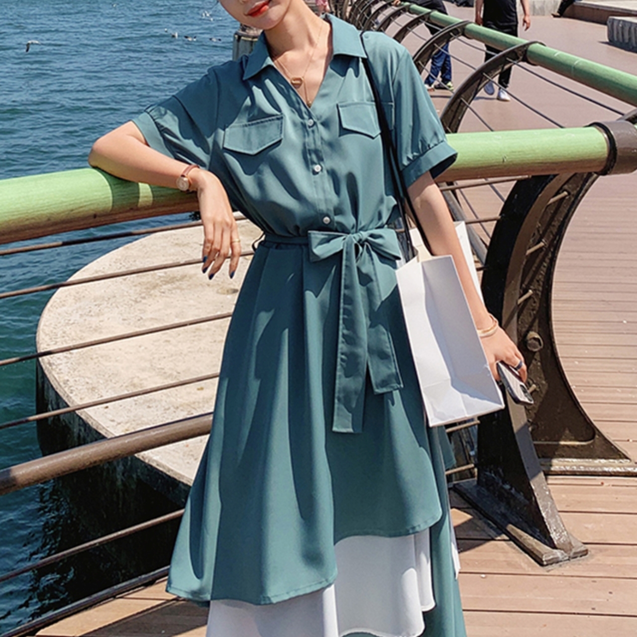 割引価格の商品 ワンピース ドレス レディース ロングスカート フレアスカート フレアワンピース ミモレ丈 袖あり 売り出し値下げ Ssl Daikyogo Or Jp