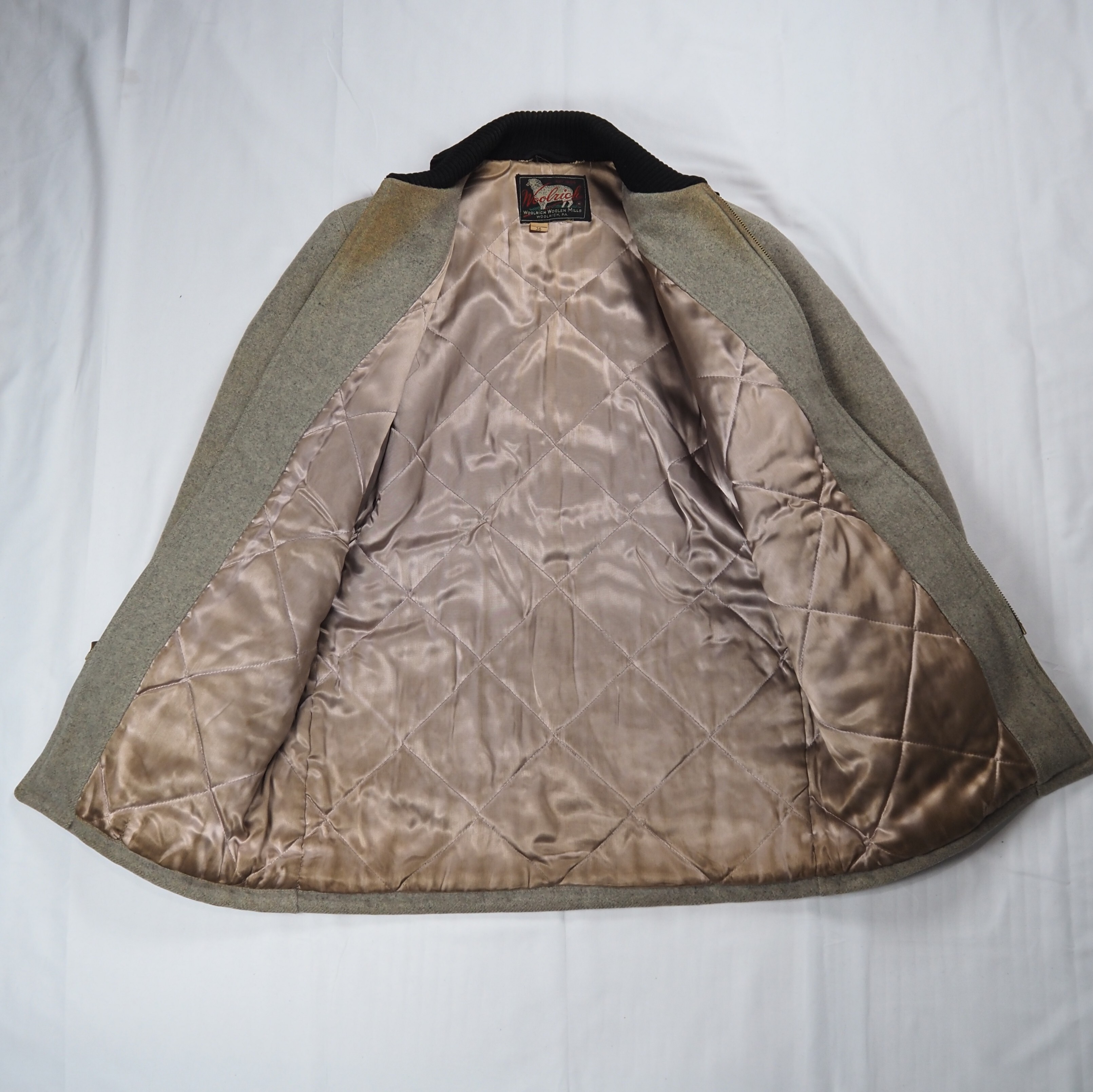 【9/23 20:00入荷】50's Woolrich ファラオジャケット グレー×ブラック の画像 12