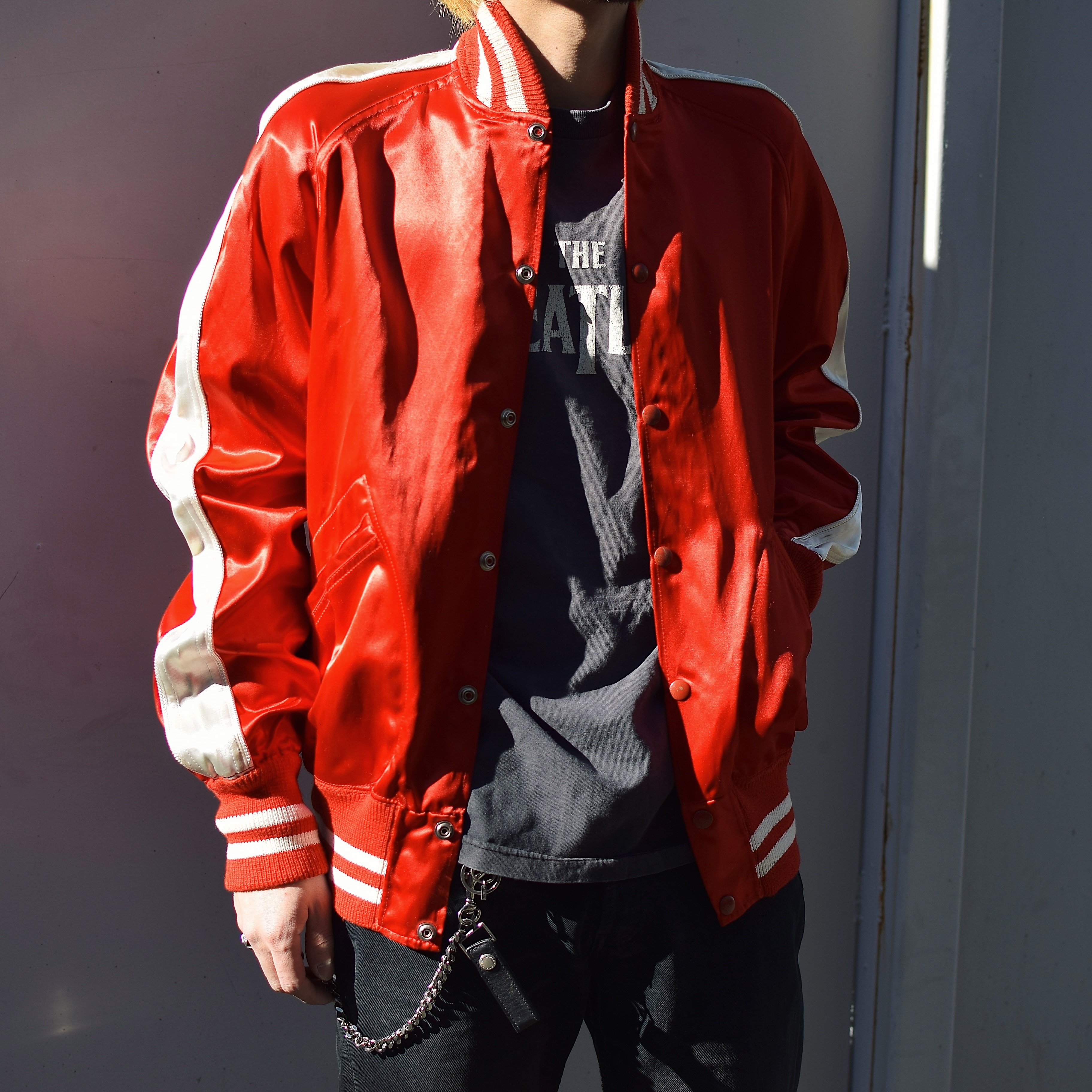 Vintage 50's【Skinner's】"LINDHOLME ENGLAND" Satin Jacket の画像 4