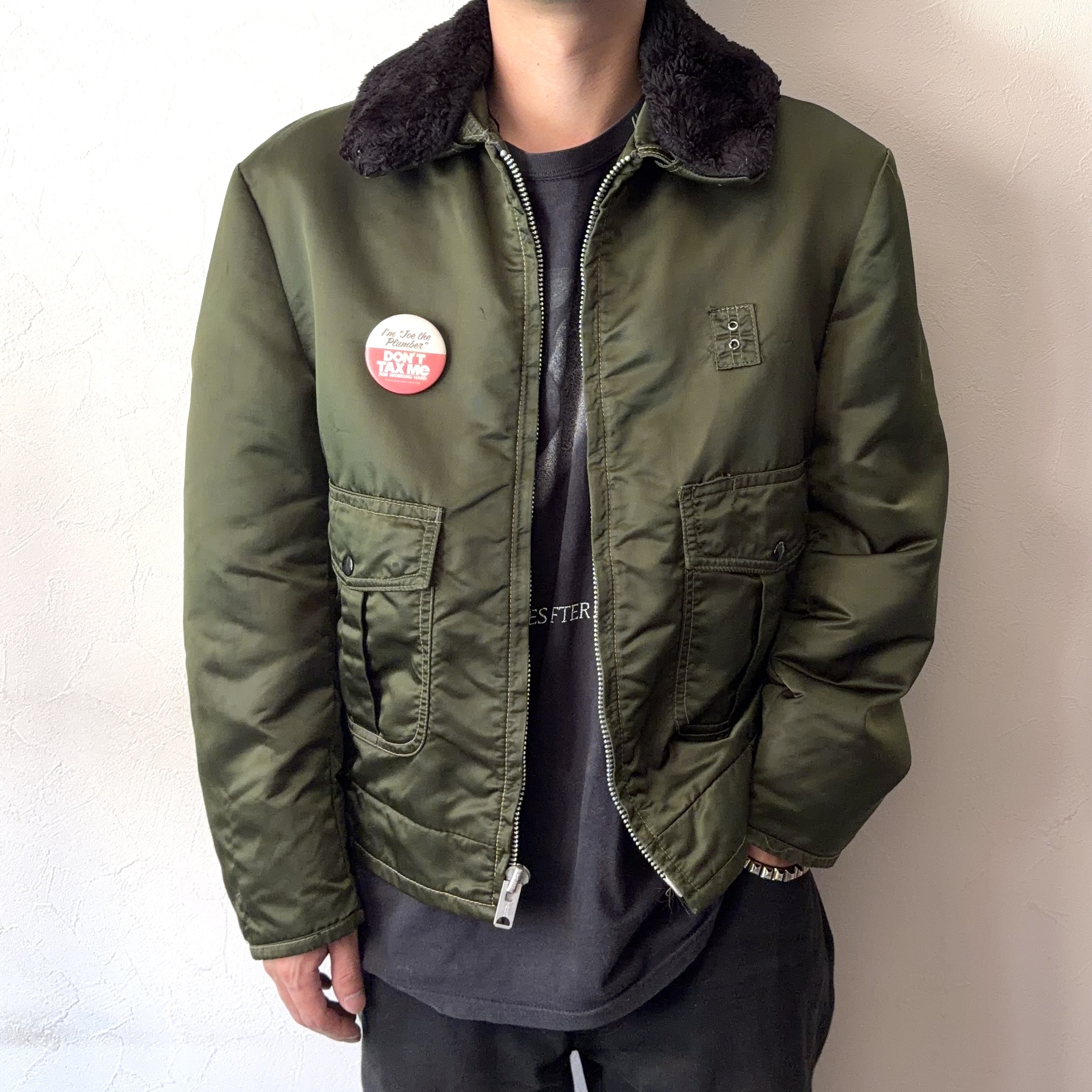 Vintage 60～70's Satin Jacket の画像 5