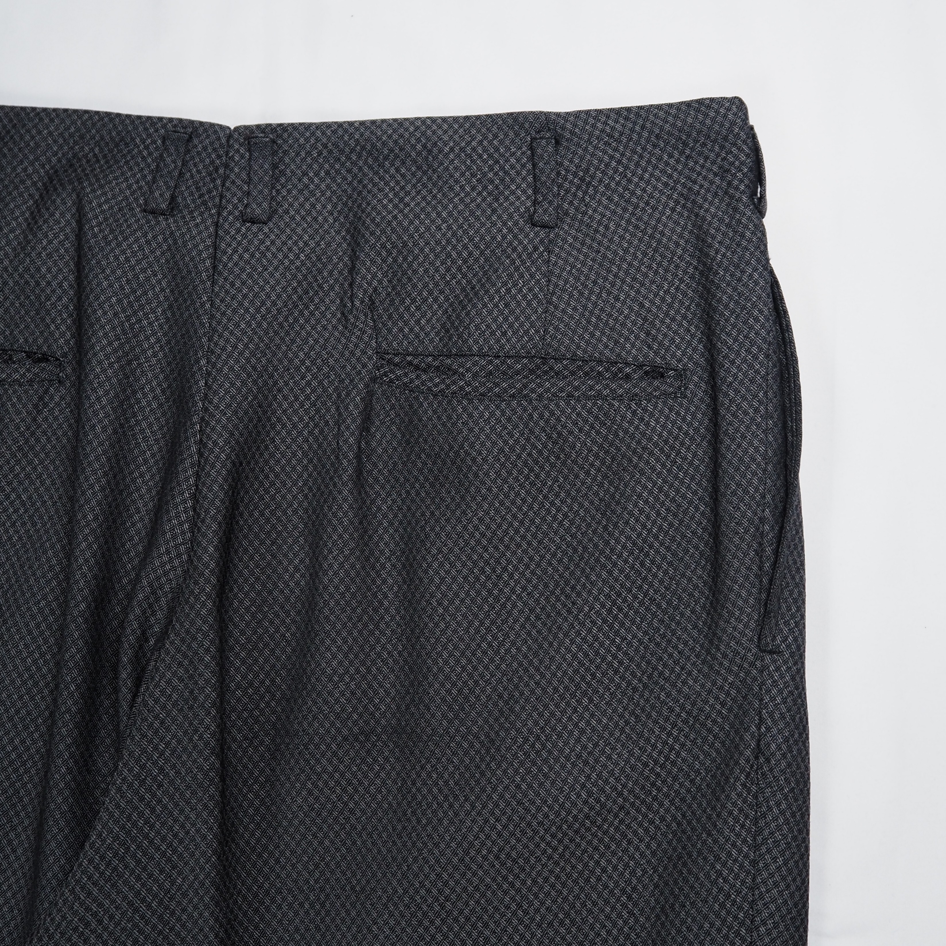 【9/23 20:00入荷】50's ウールスラックス グレー アルミジップ の画像 15