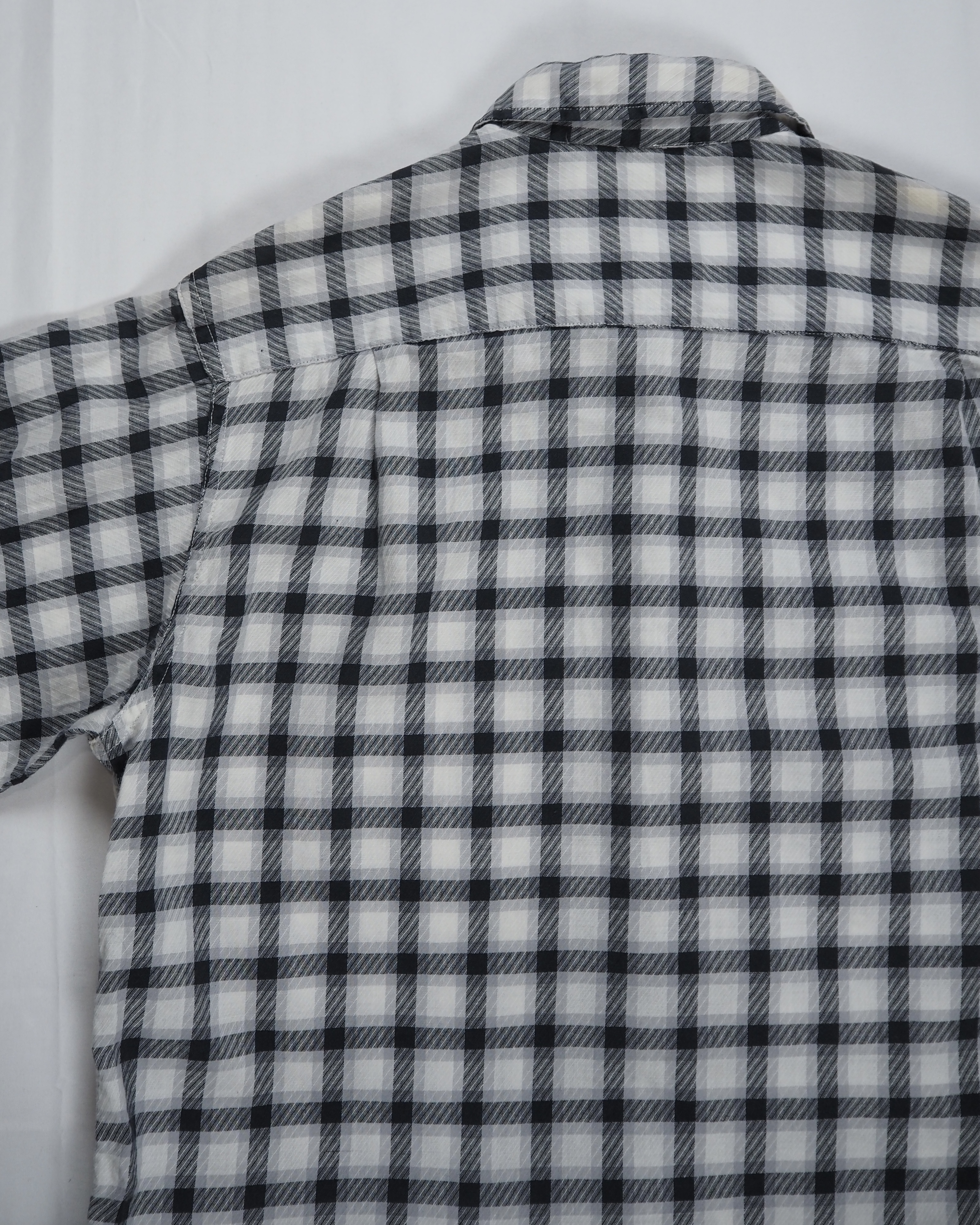【5/6(水) 20:00入荷】60’s Towncraft コットンシャツ ブラック×ホワイト の画像 11
