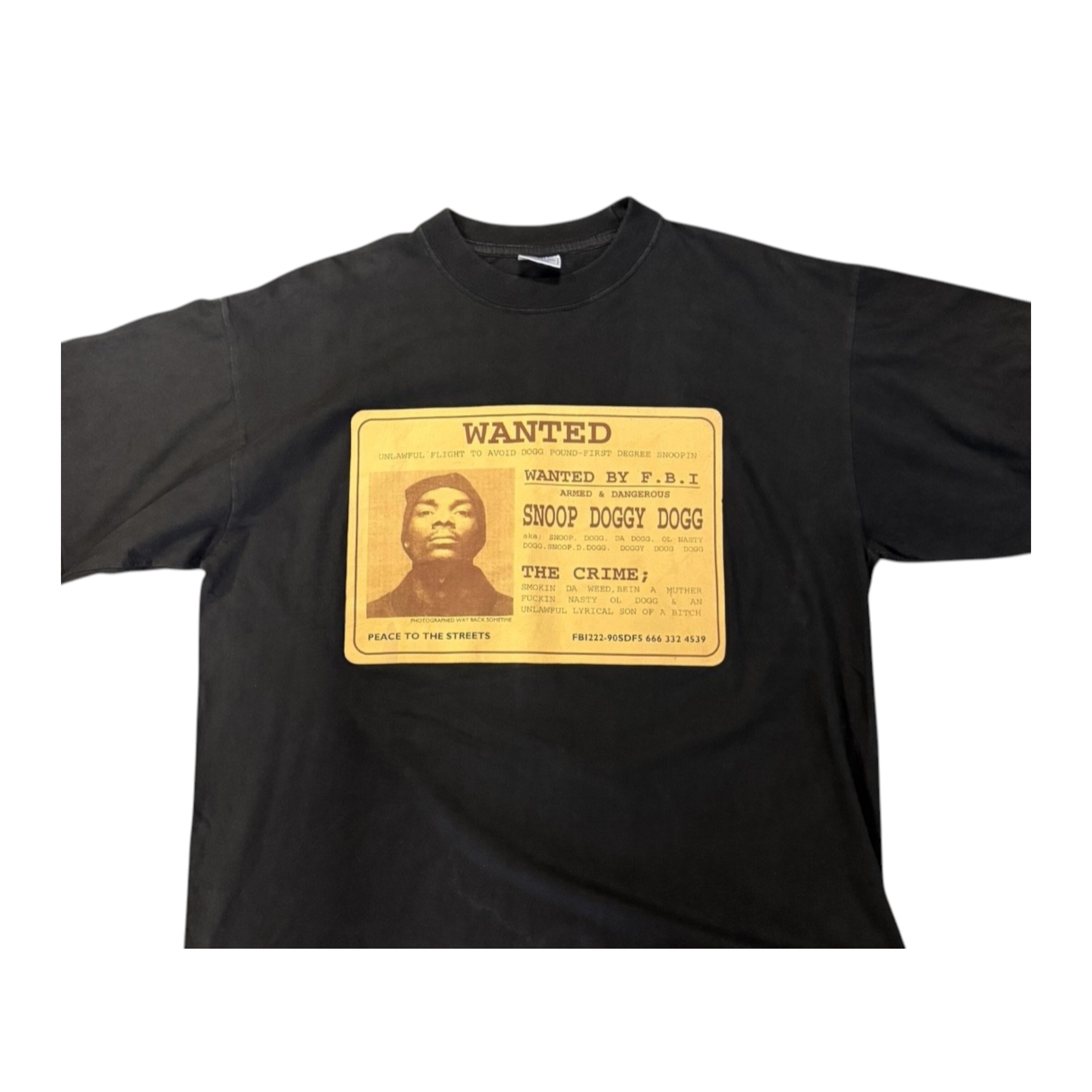 【SNOOP DOGGY DOGG】スヌープドギードッグ “WANTED” Tシャツ XL