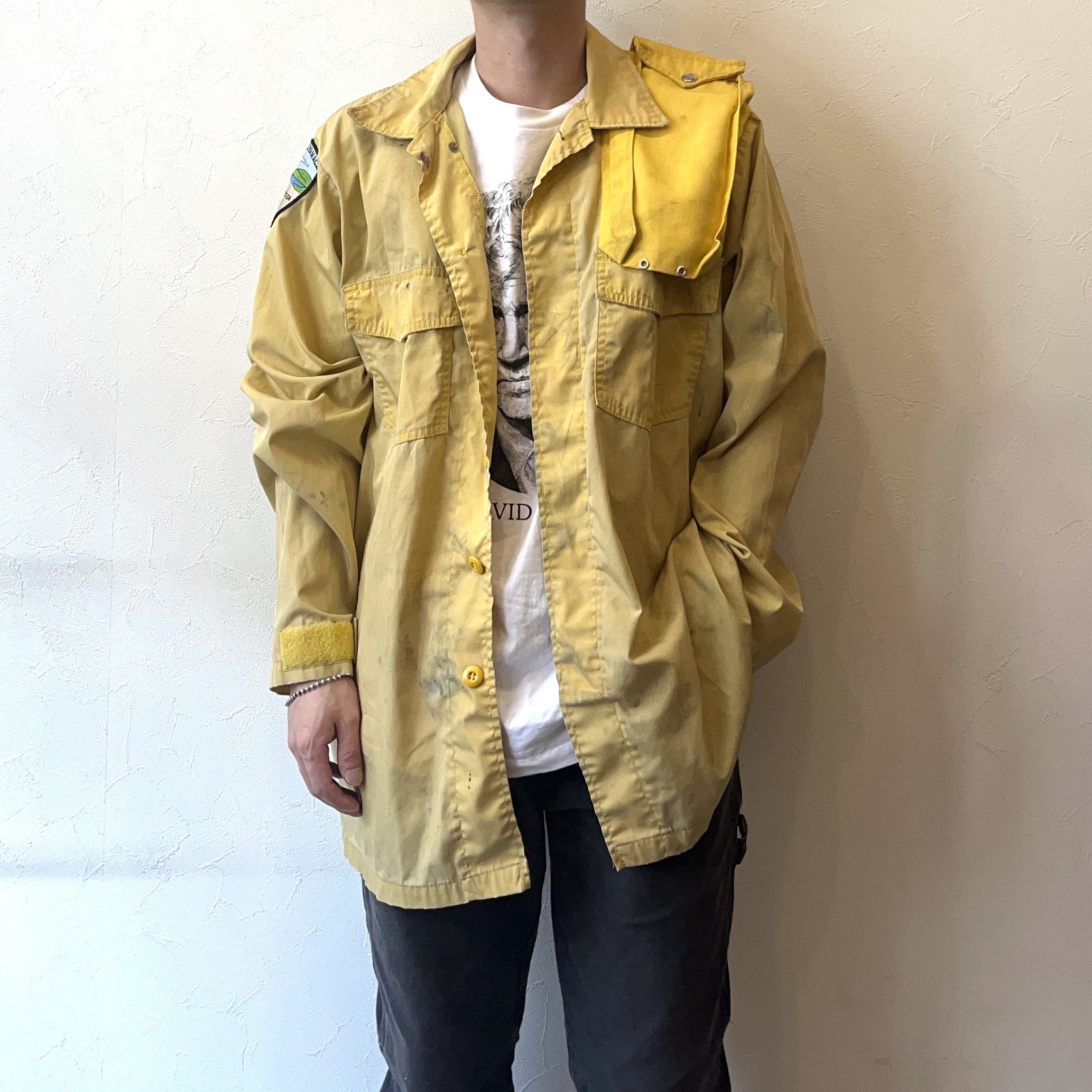 Vintage 90's Grunge Firefighter Utility Shirt Jacket の画像 3