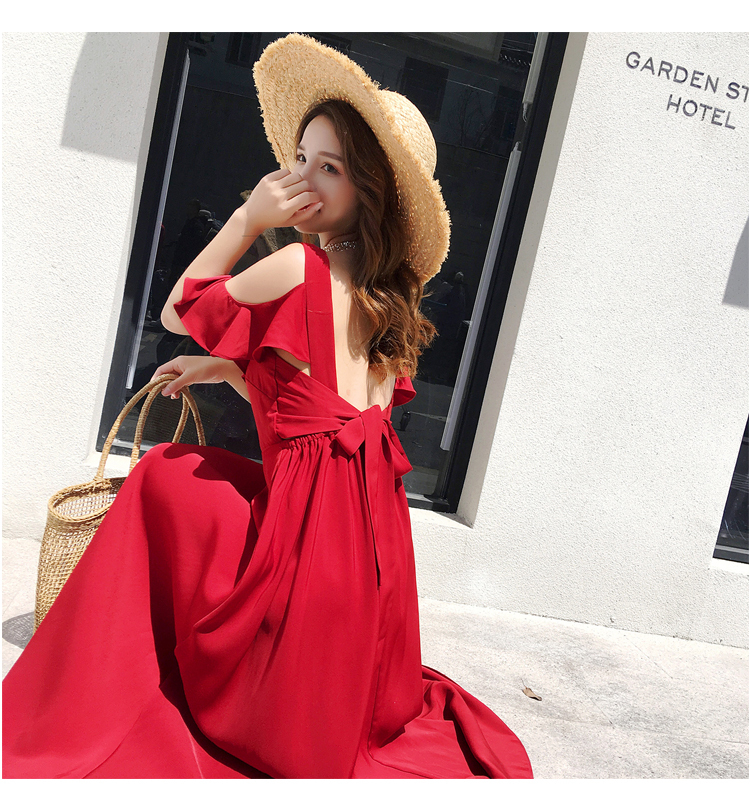 リゾートワンピース マキシ バックリボン フリル ノースリーブ ショッピング ハワイ 沖縄 グアム 10代 代 30代 40代 50代 リゾート 韓国の可愛いレディースアパレルのセレクトショップ Kilalion キラリオン