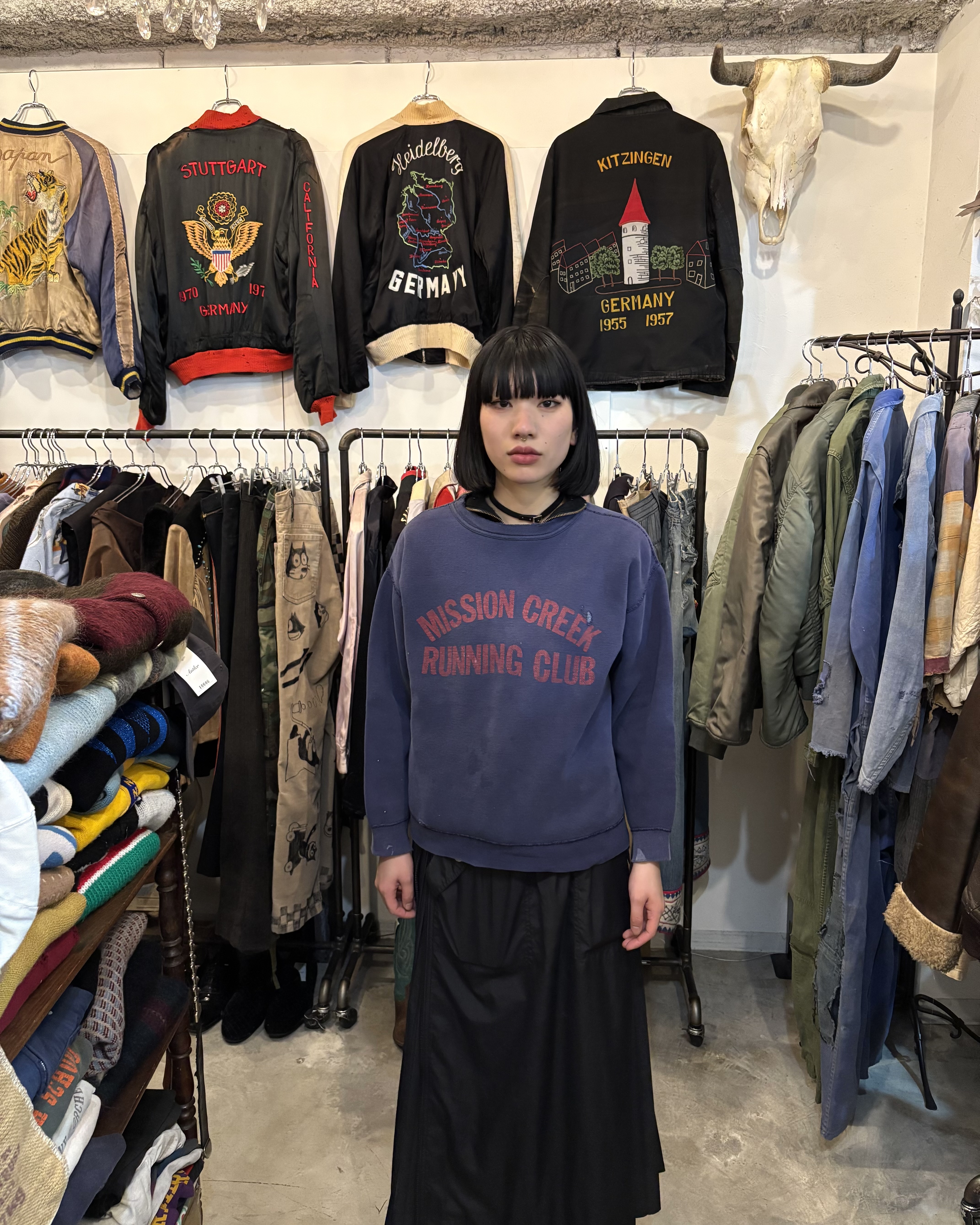 Vintage 60's【RUSSELL MILLS INC.】"MISSION CREEK RUNNING CLUB" Grunge Sweat の画像 5