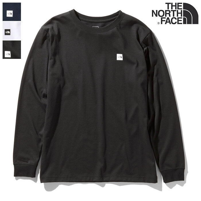 the north face box logo long sleeve tee