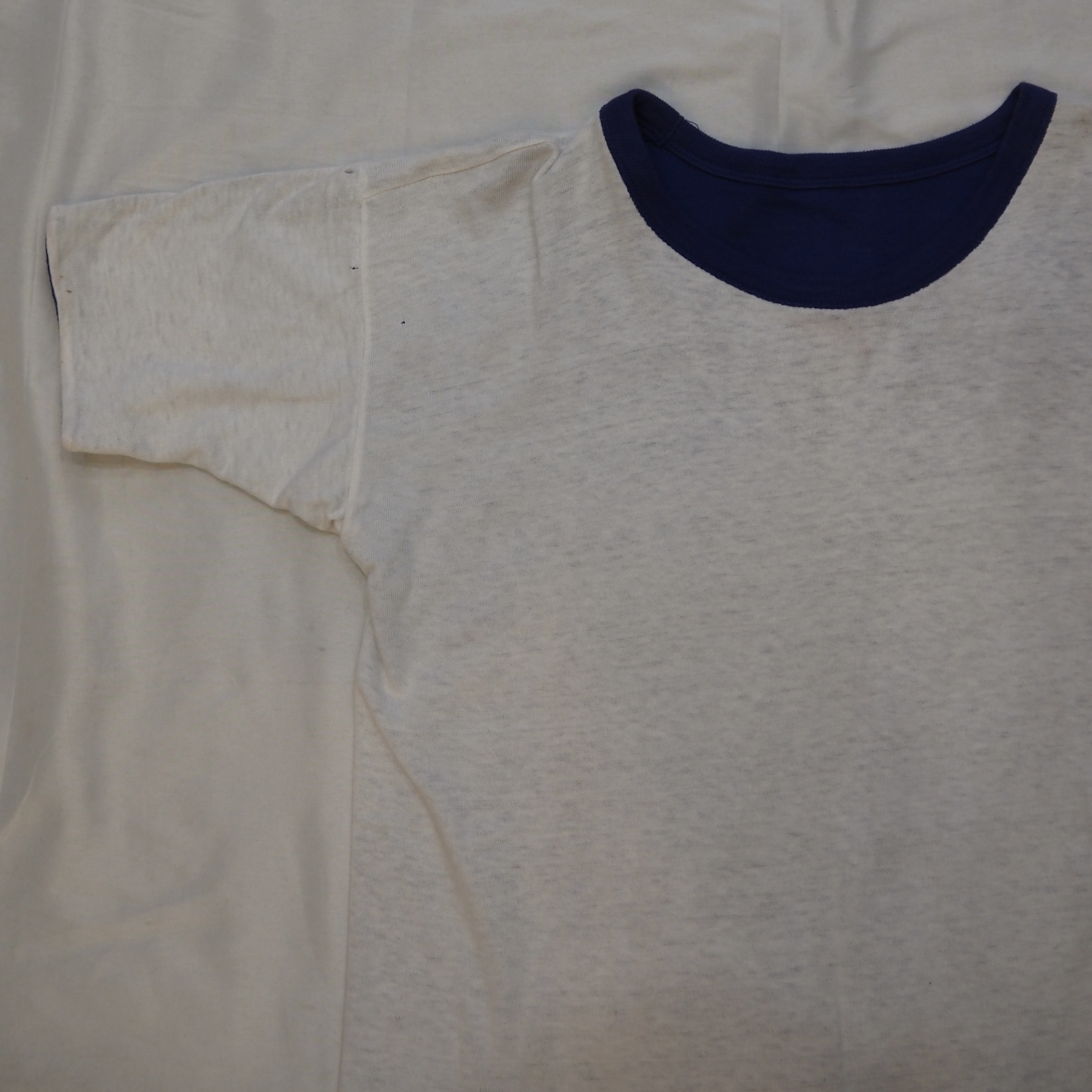60’s Wilton ダブルフェイス Tシャツ ブルー×ホワイト の画像 9