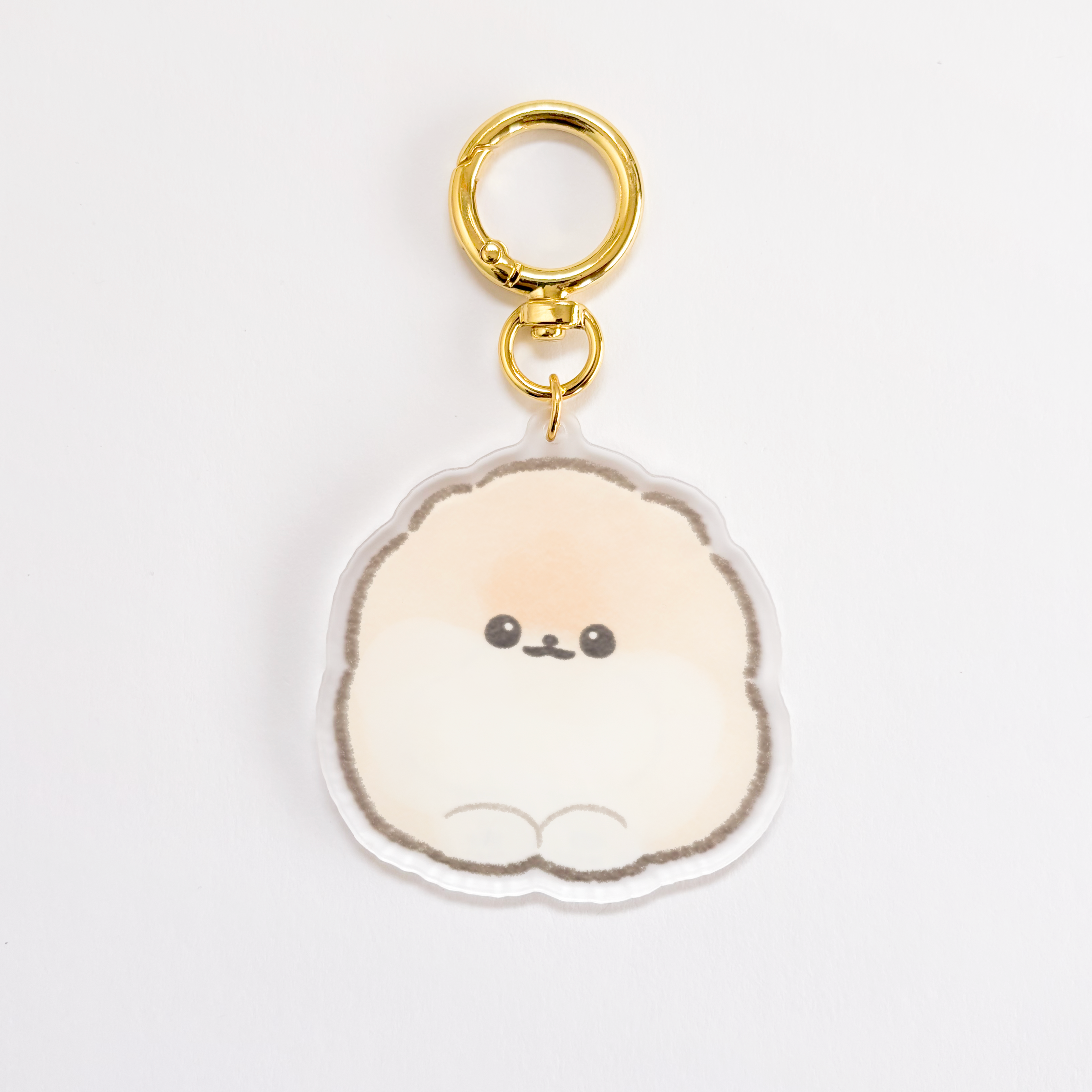【撫でまち】ポメラニアンのぽぽち　アクリルキーホルダー