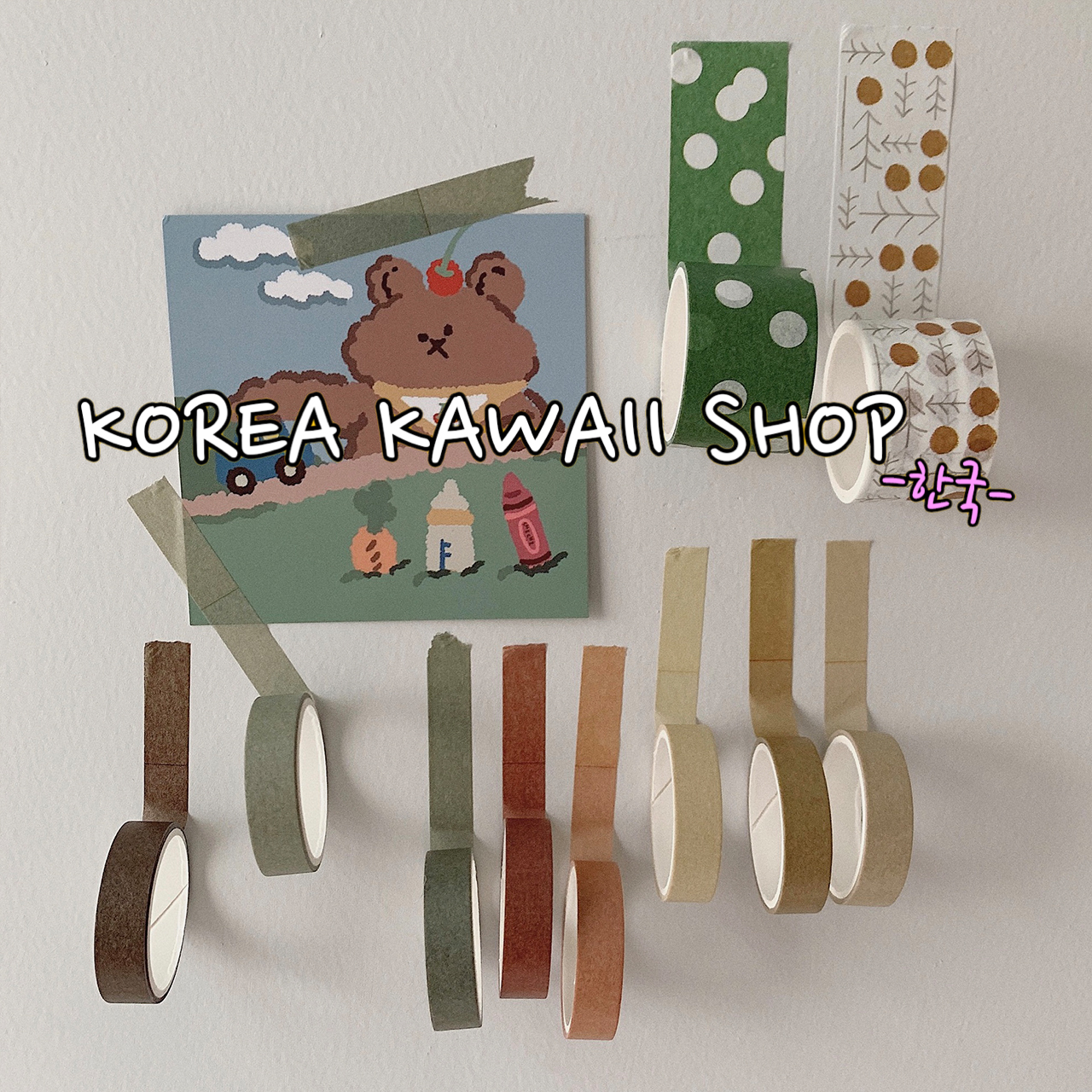マスキングテープ10本セット Korea Kawaii Shop