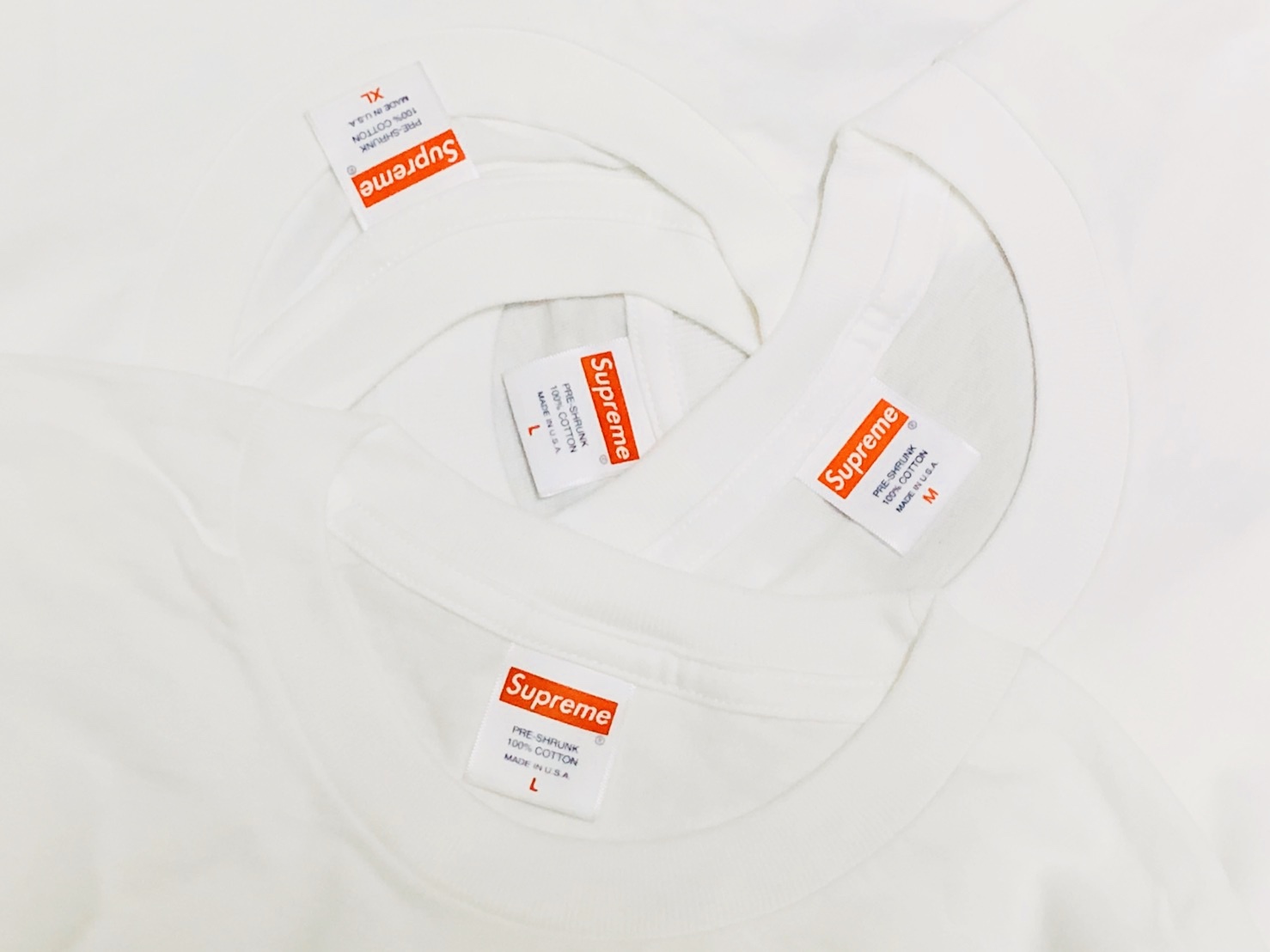 supreme blank t shirt