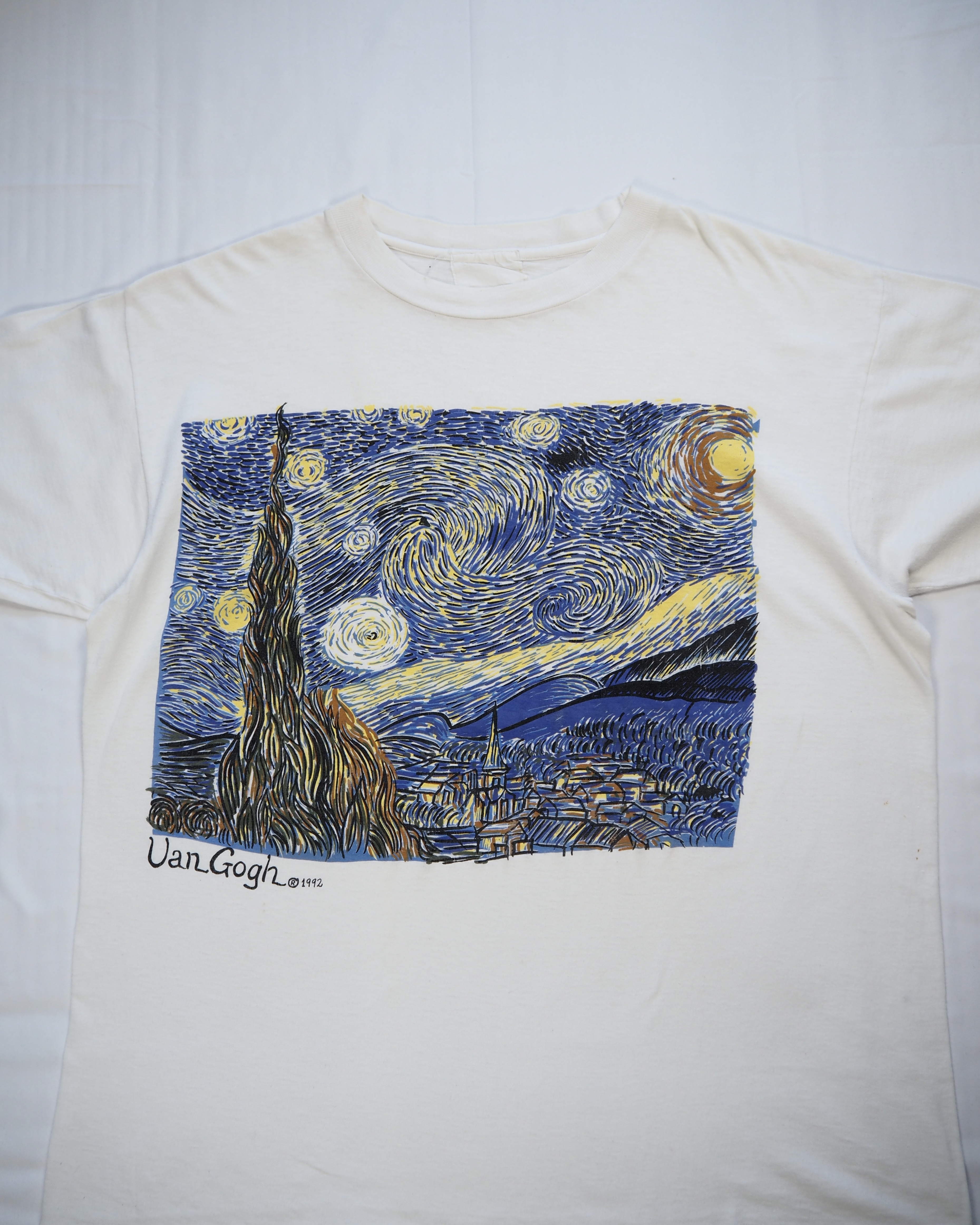 【VCM入荷】90’s アートTシャツ ゴッホ 星月夜 の画像 2