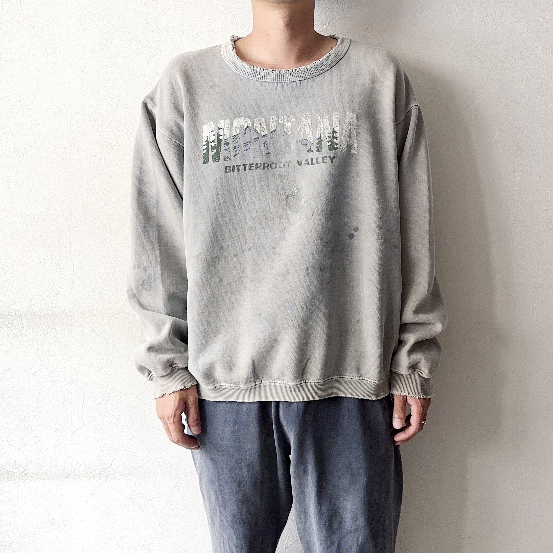Vintage 90's【AUSTINS】"MONTANA" Grunge Sweat の画像 3
