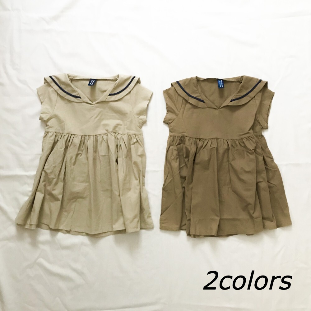 セーラーカラーワンピース W015 こども服のolpemi 海外や韓国子供服ショップ