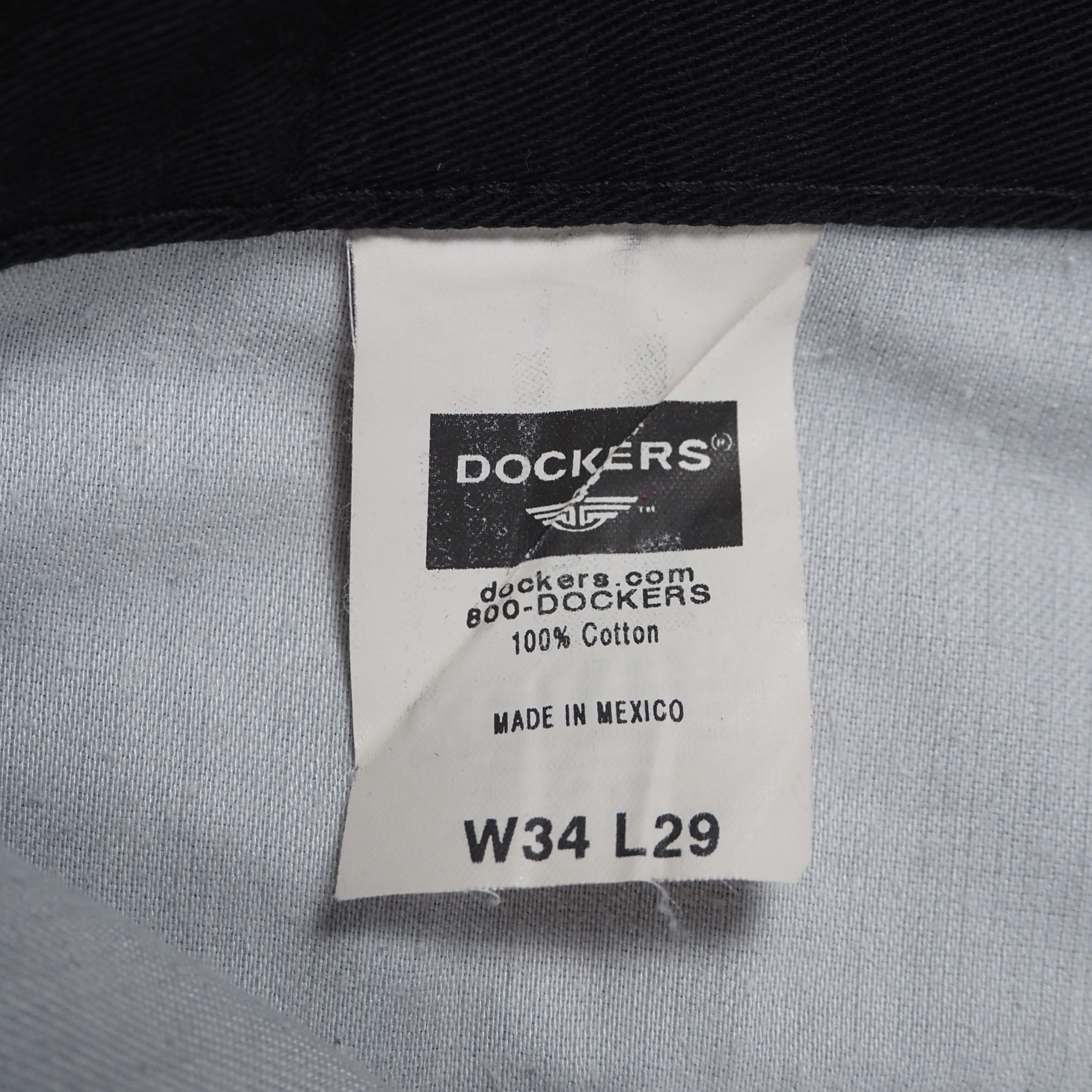 Dockers チノパンツ ブラック 34×29 の画像 8