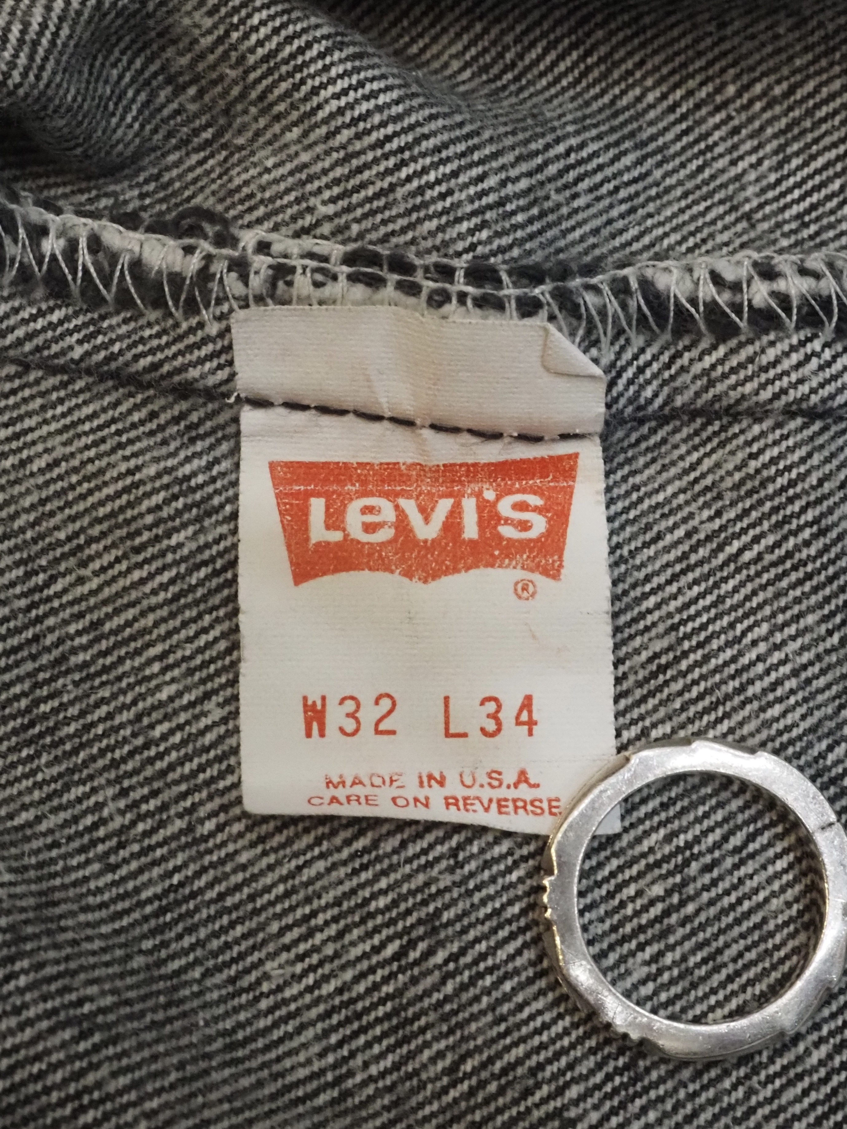 90’s Levi’s 501 Black Denim 32×34 “先染め" の画像 10