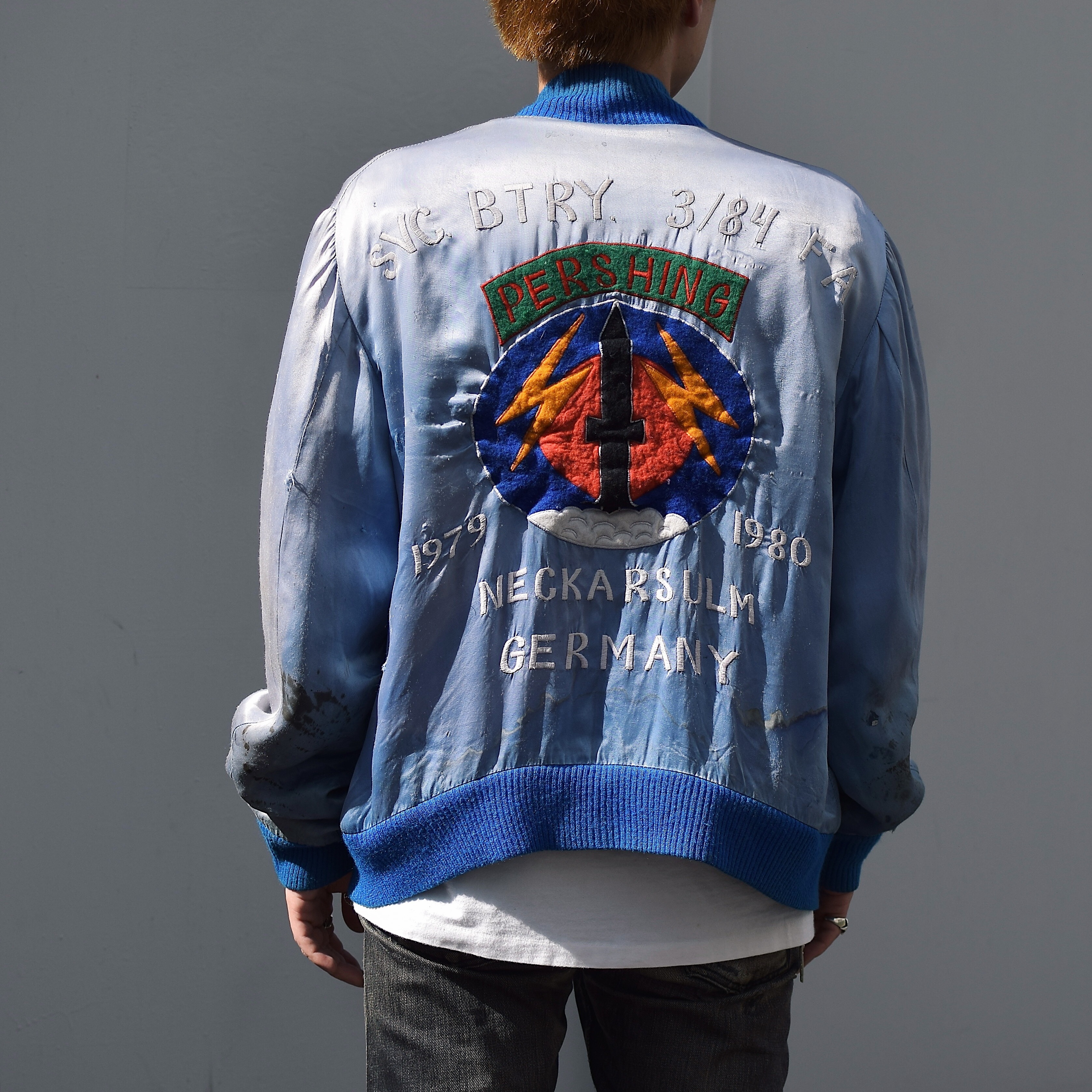 Vintage 70〜80's "SVC. BTRY. 3/84 FA PERSHING" Souvenir Jacket の画像 4