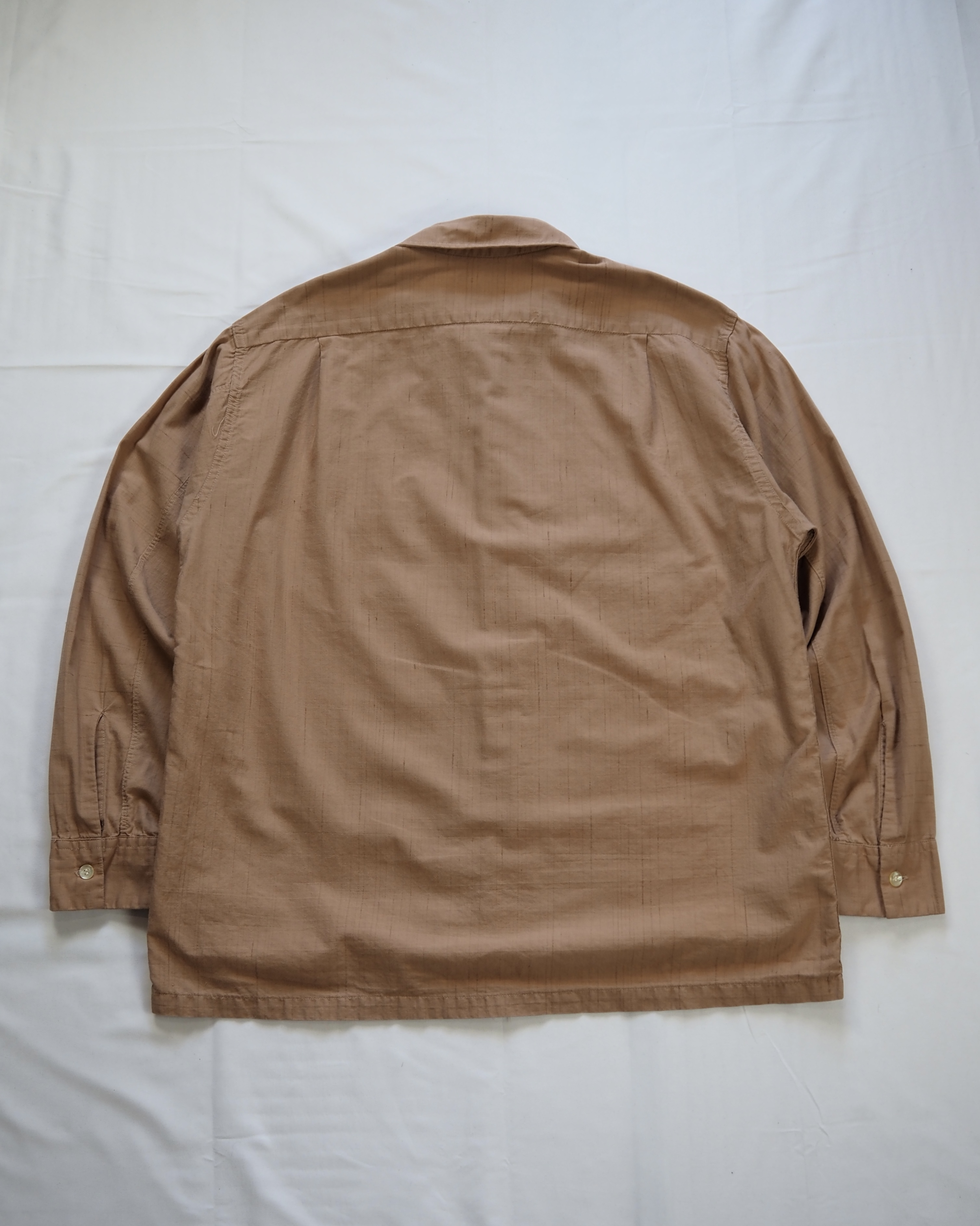 【5/6(水) 20:00入荷】60’s Van Heusen コットンシャツ Lサイズ ブラウン の画像 13