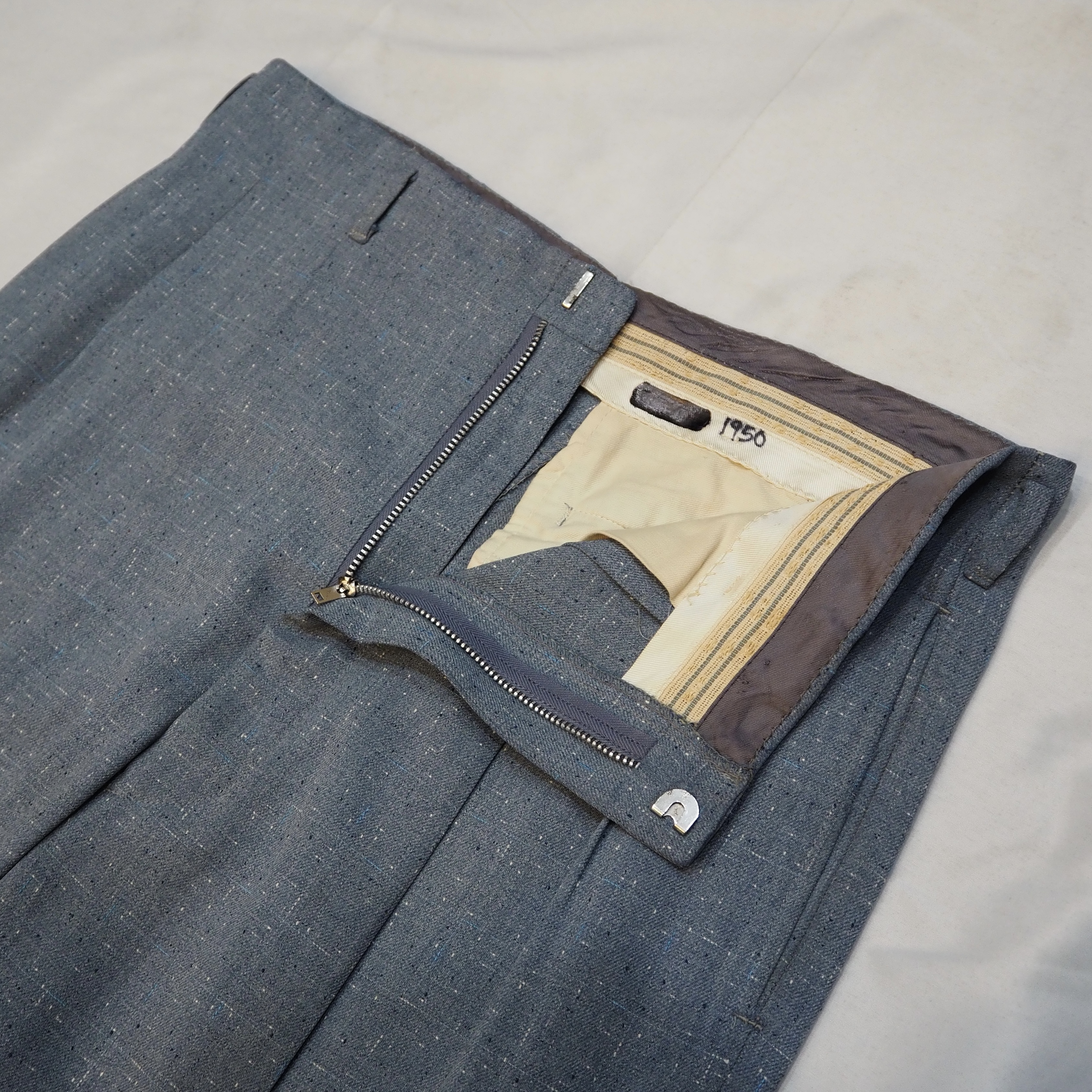 50’s Vintage Rayon Gabardine Slacks 33×28 の画像 9