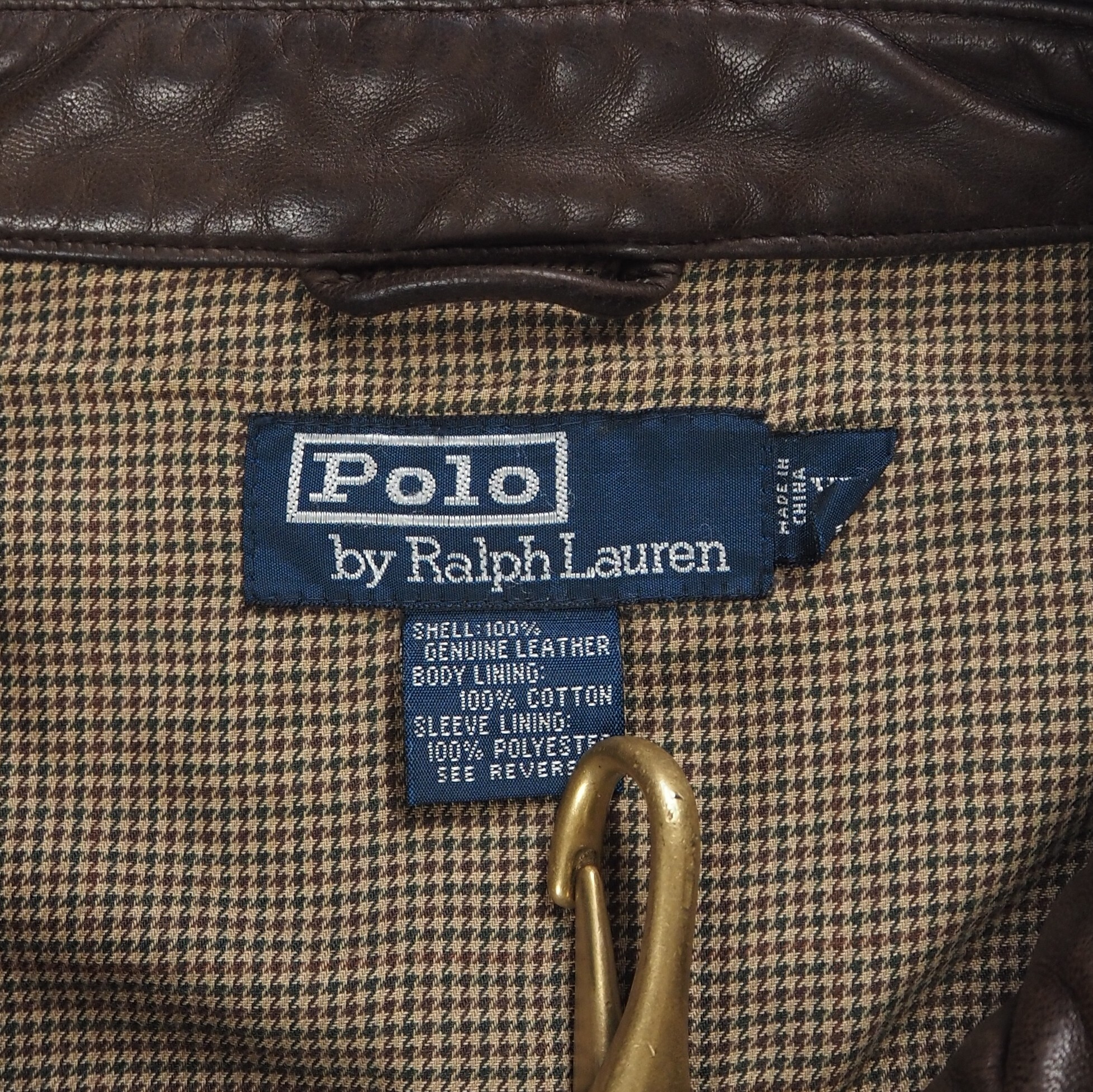 【9/23 20:00入荷】90's Ralph Lauren ラムレザージャケット XXL の画像 9