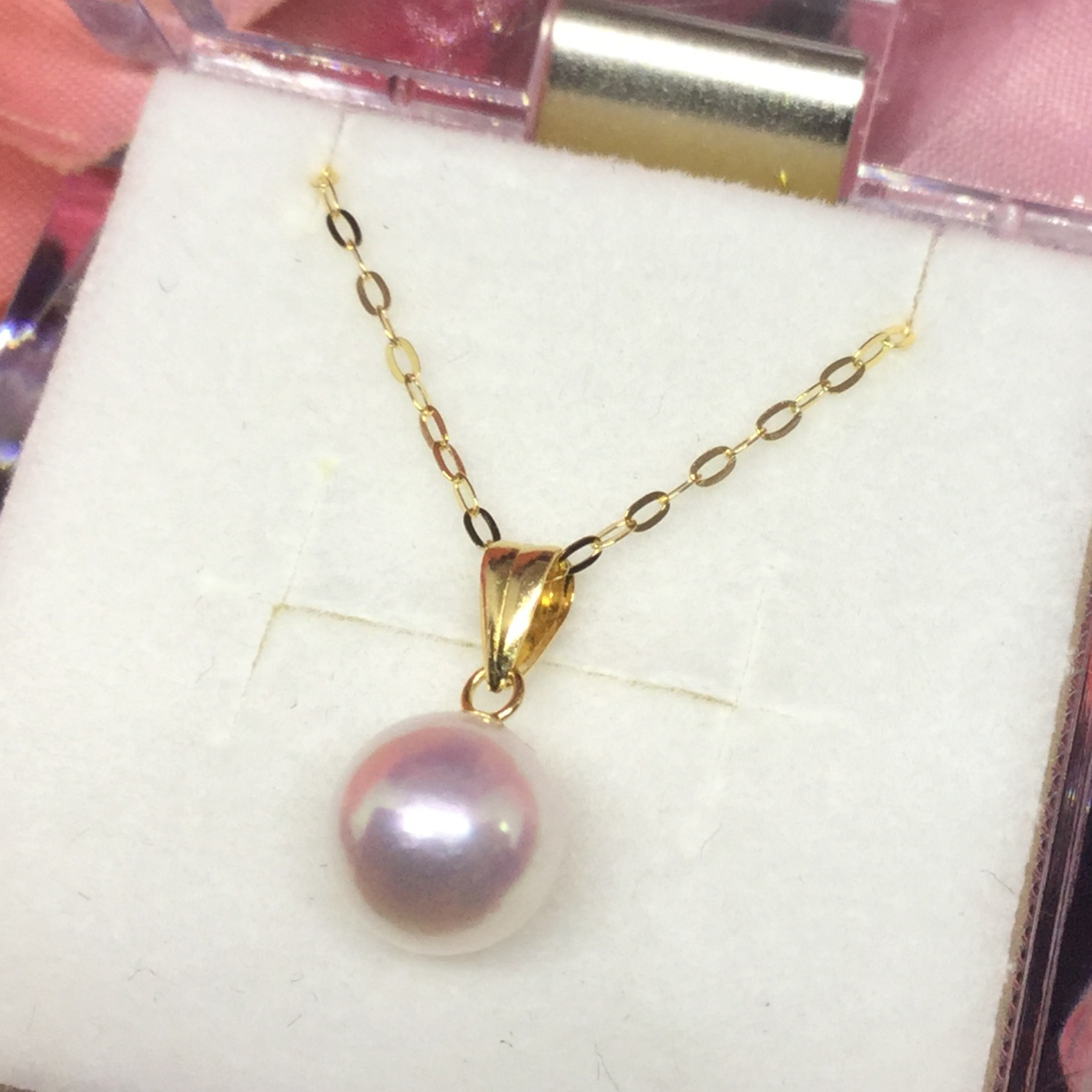 K18 アコヤ 真珠 パールネックレス / K18 7mm akoya pearl necklace | A.I JEWELRIES / エイ