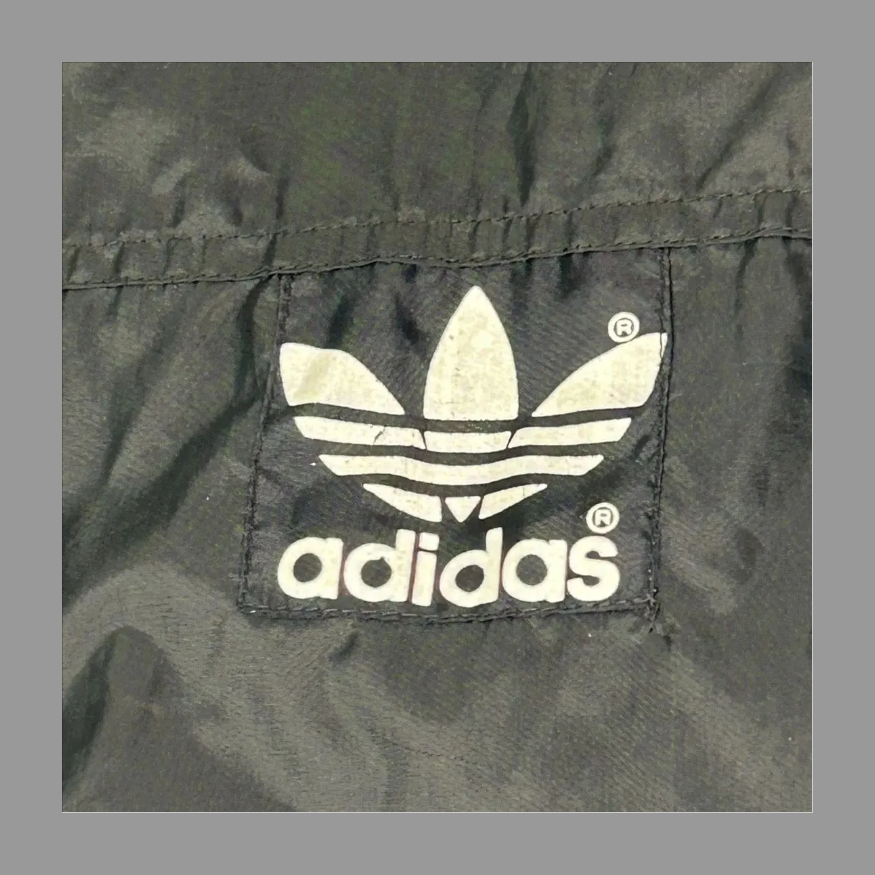 adidas ナイロンジャケット 黒 XL の画像 3