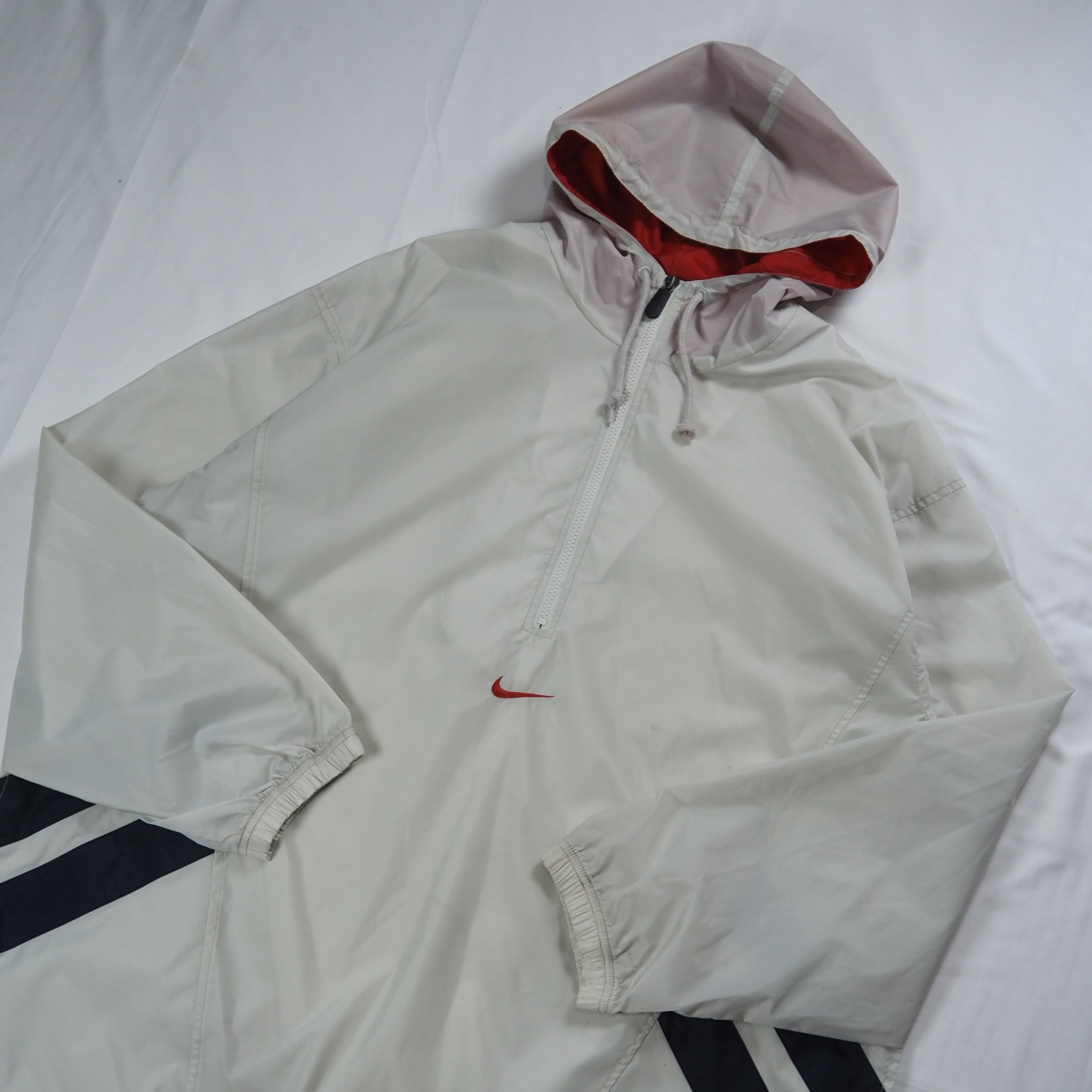 90's NIKE ナイロンアノラック センタースウォッシュ XL の画像 5