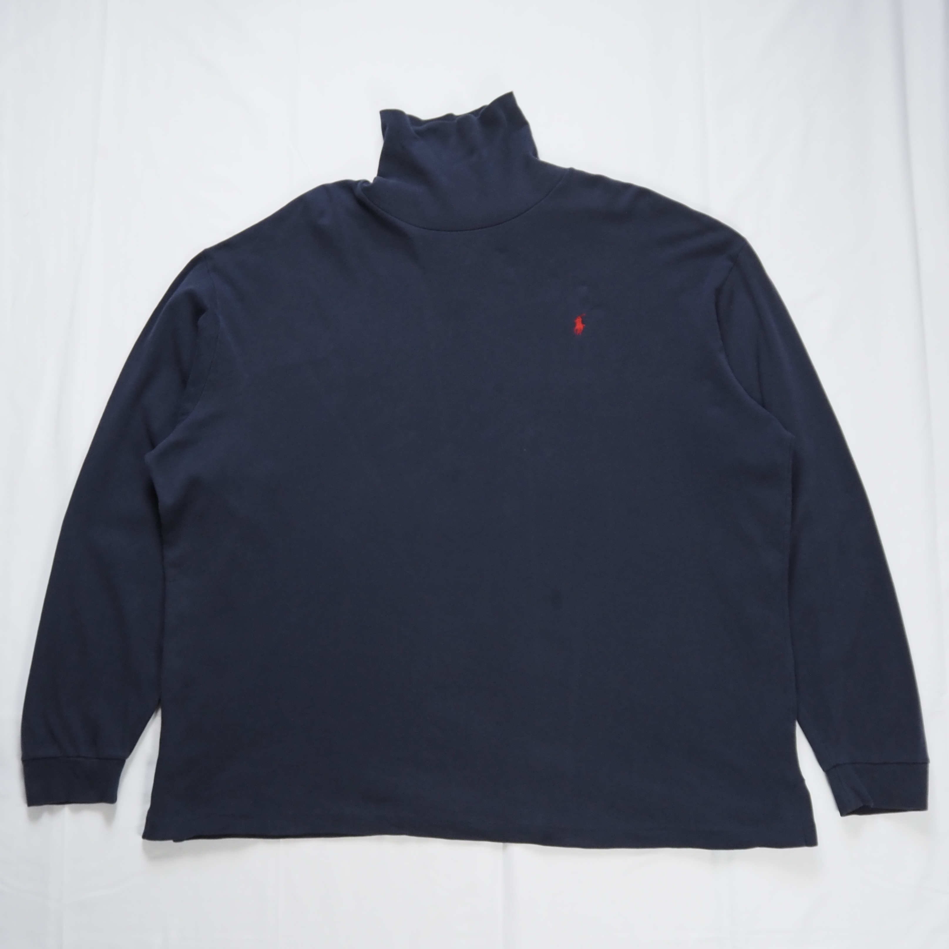 90’s Ralph Lauren タートルネック XXL ネイビー の画像 2