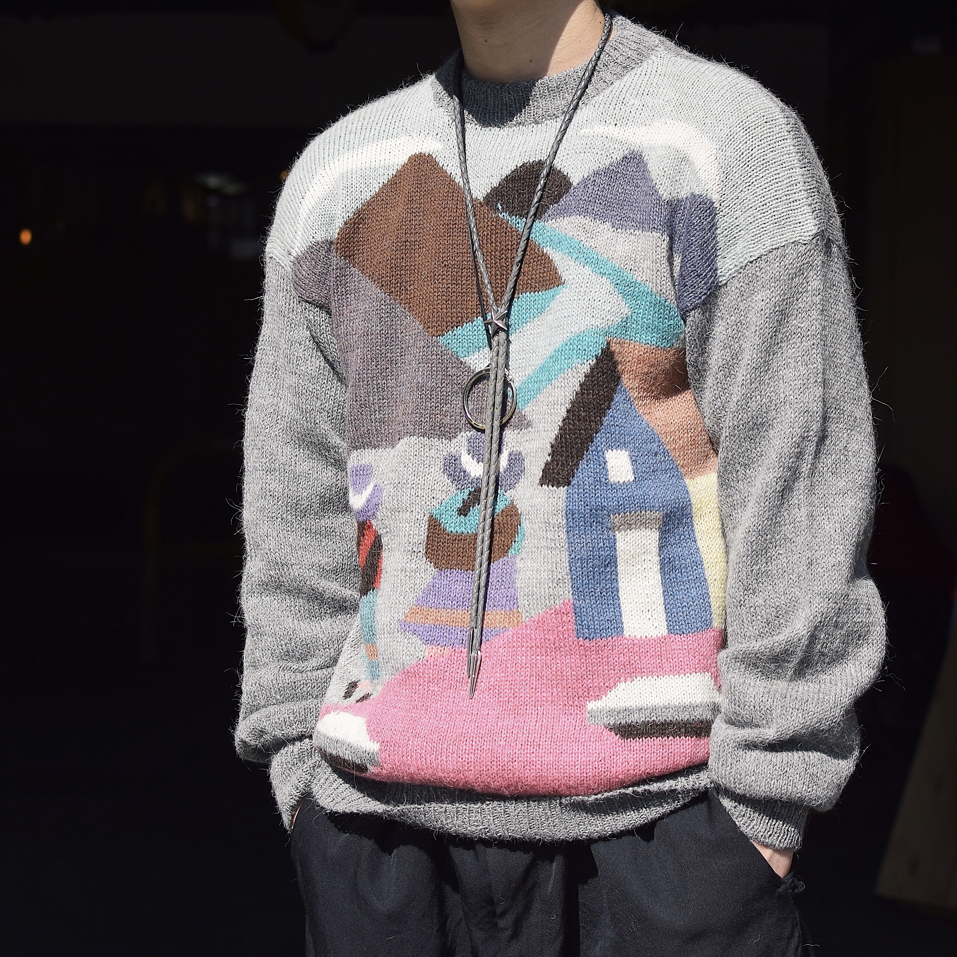 Vintage Hand knit Sweater の画像 3
