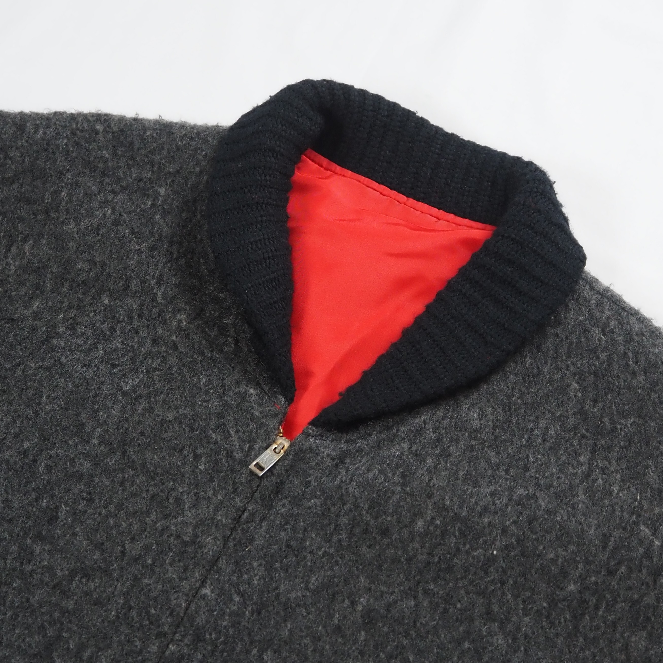 【9/23 20:00入荷】50's ファラオジャケット リバーシブル グレー×レッド の画像 5