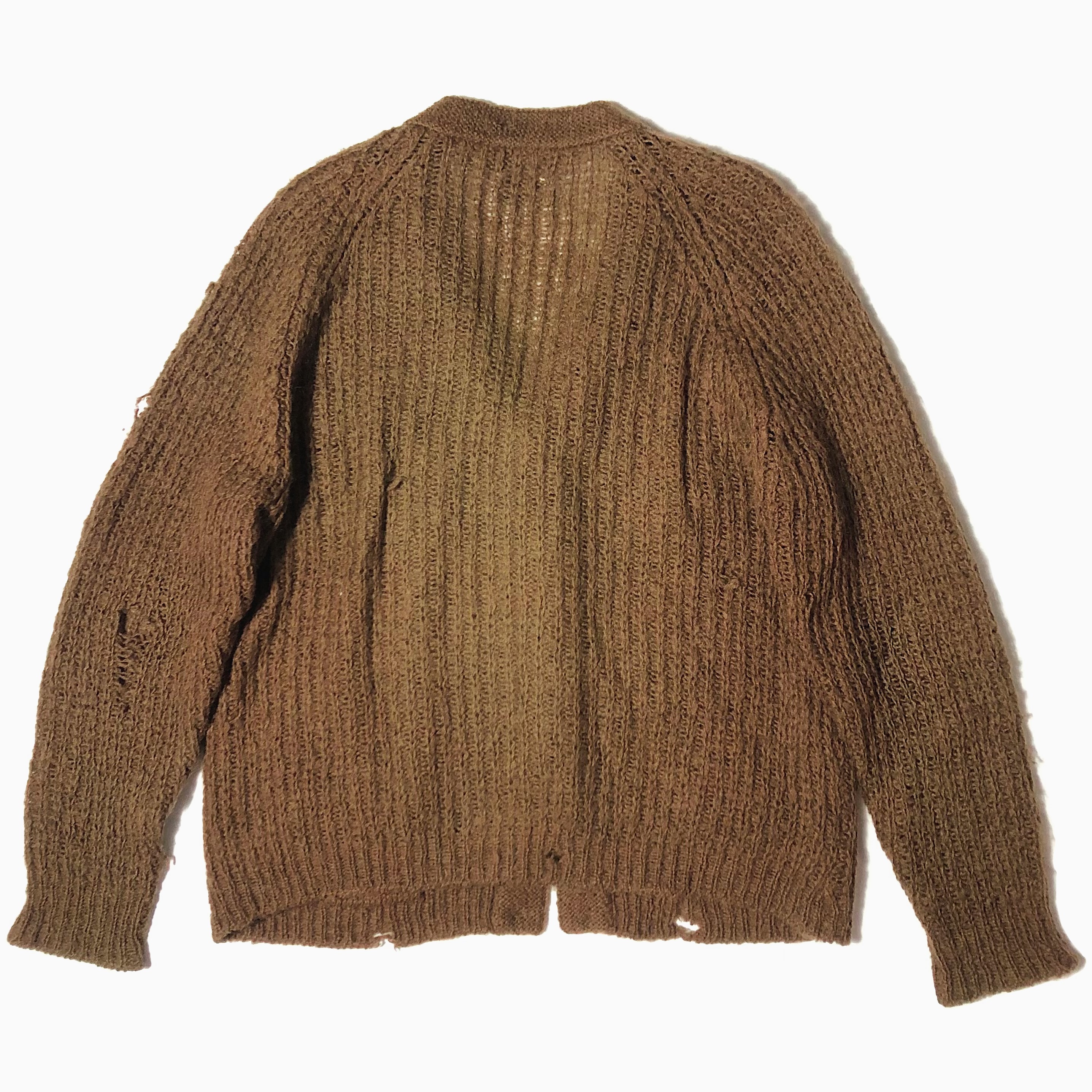 Vintage 60's【Gino Paoli】Grunge Mohair Cardigan の画像 2