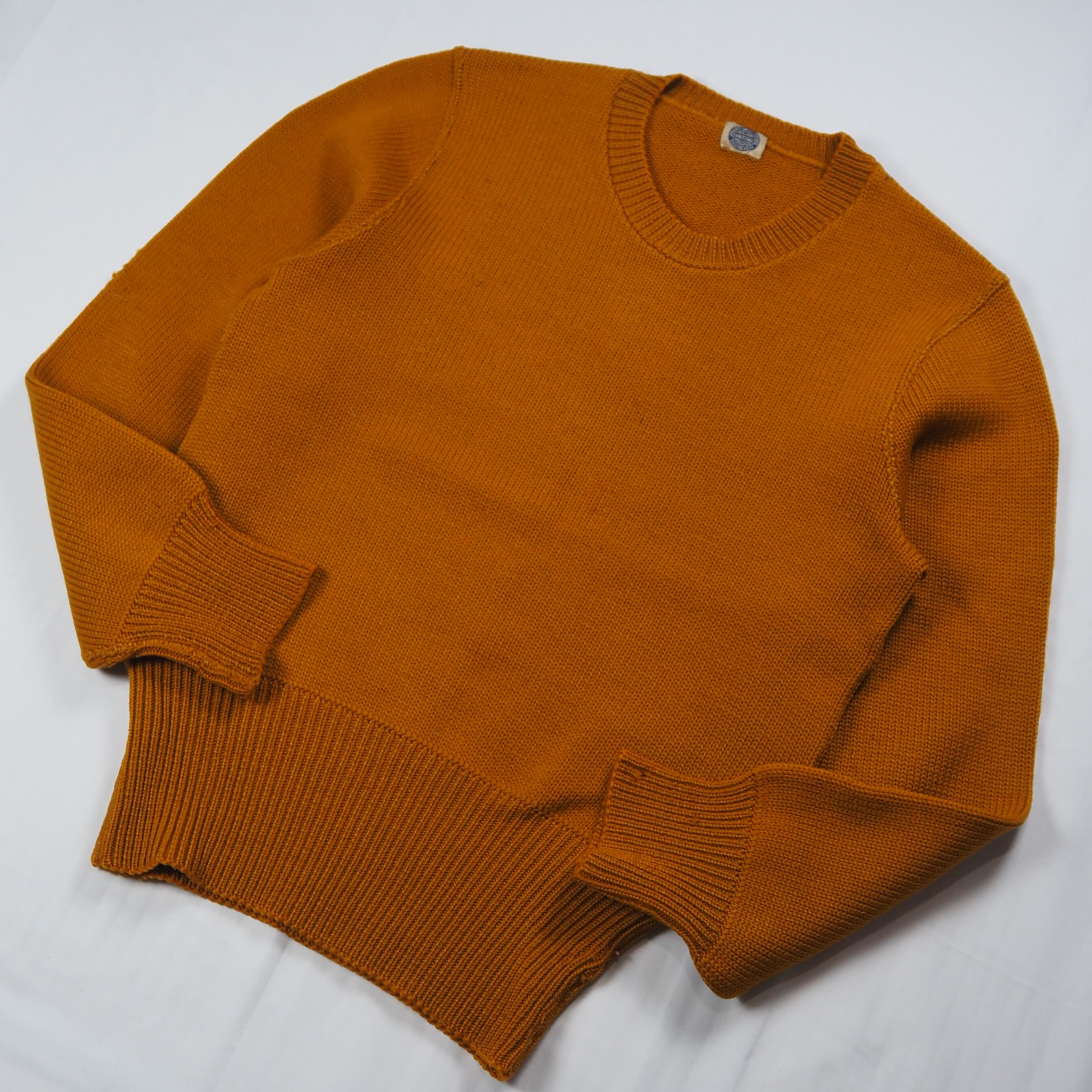 【9/23 20:00入荷】40's ウールニット マスタードイエロー の画像 2