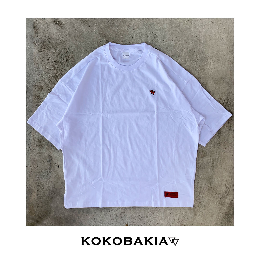 半袖 Tシャツ ビックシルエット カットソー Kokobakia ワッペン