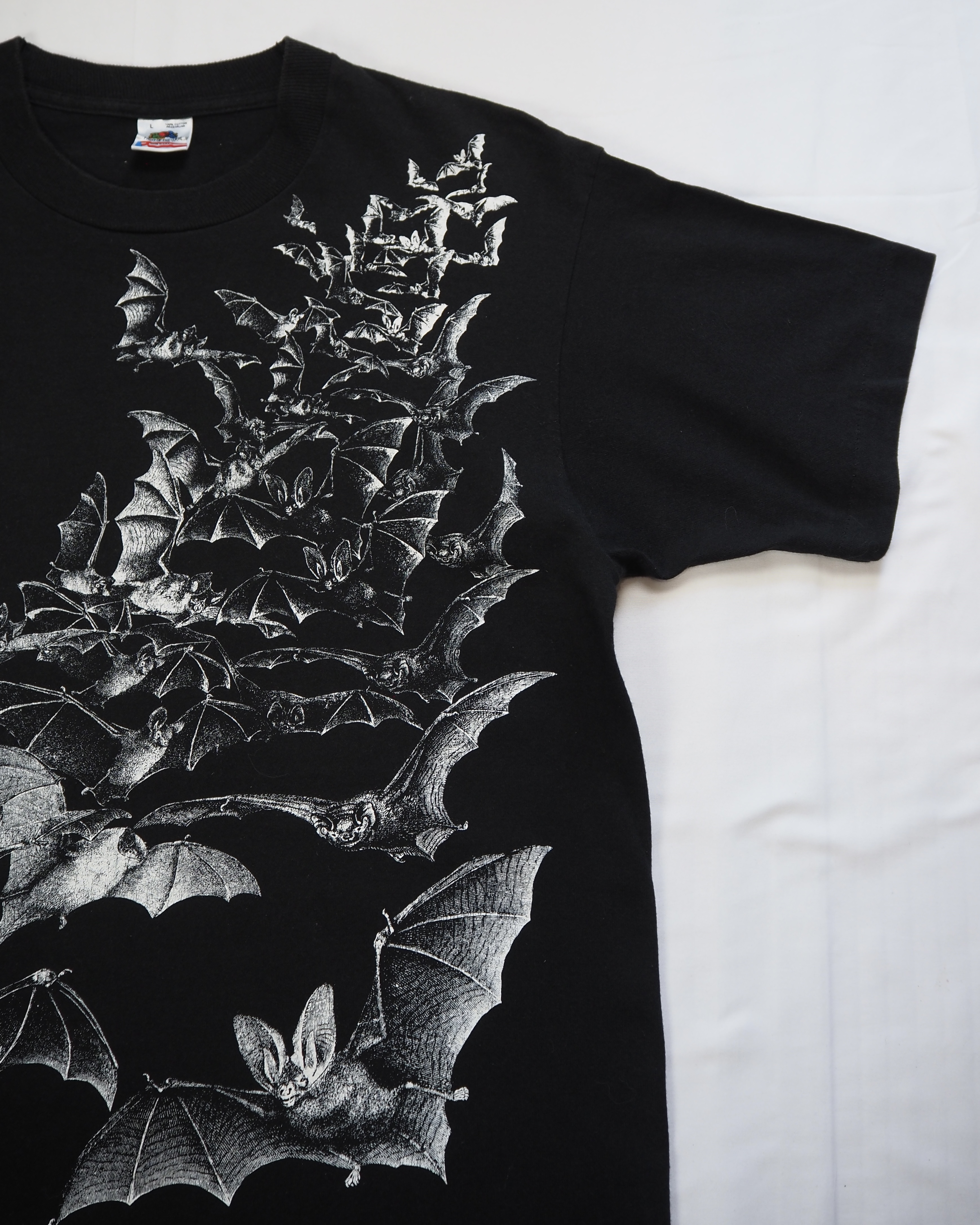 80’s フルーツ コウモリTシャツ 両面プリント Lサイズ の画像 4