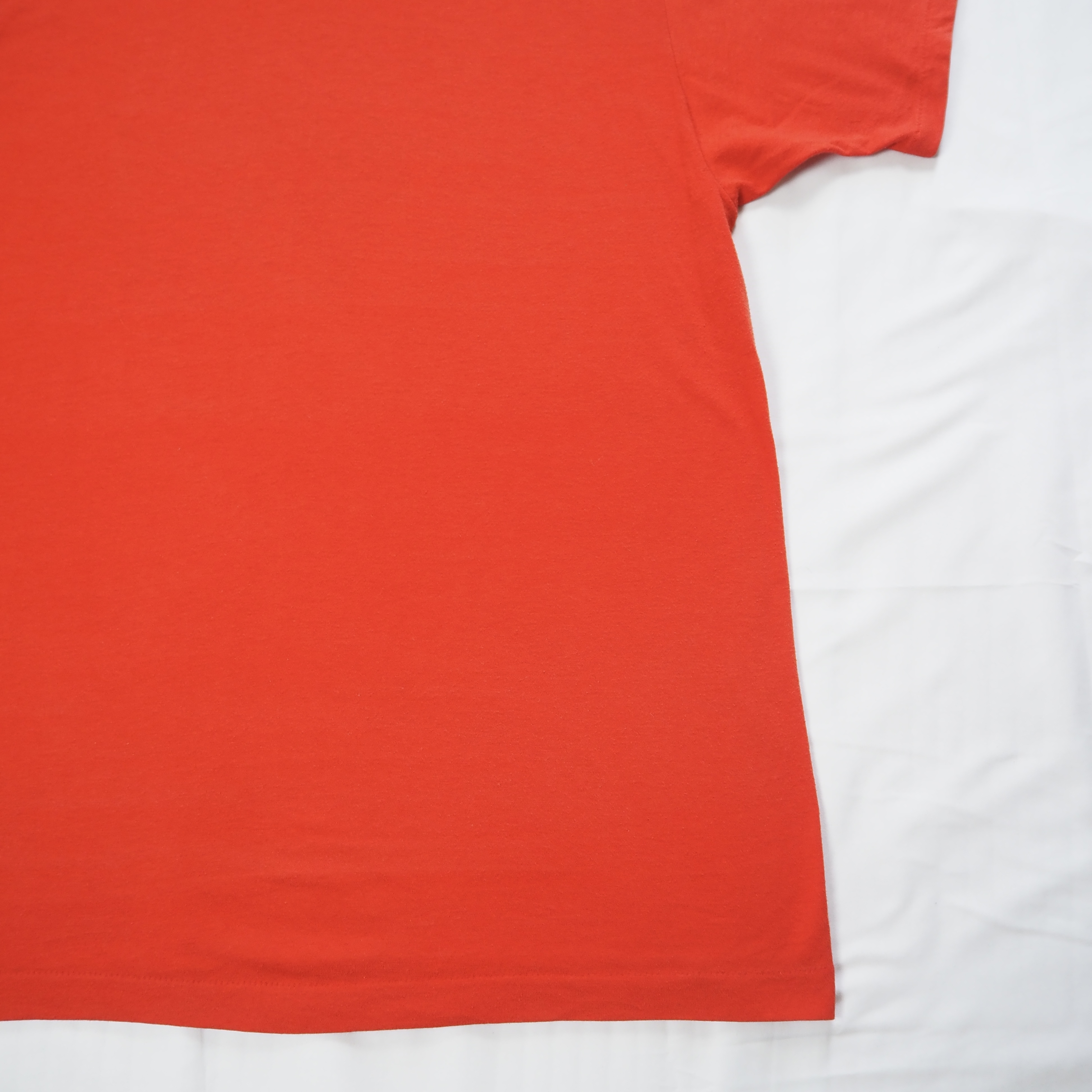 80’s スカル プリントTシャツ XL レッド の画像 17