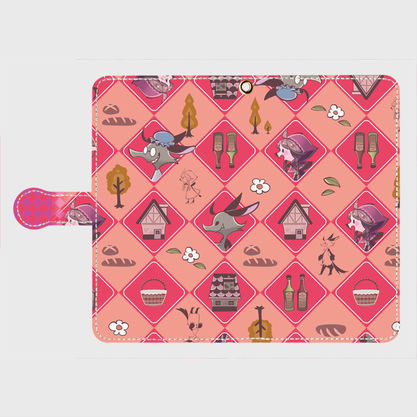 Tvegzi 04 Android L 手帳型スマホケース 赤ずきん 童話 メルヘン キャラクター かわいい イラスト Saule Factry Tvegzi 04 Android L 手帳型スマホケース 赤ずきん 童話 メルヘン キャラクター かわいい イラスト Saule Factry