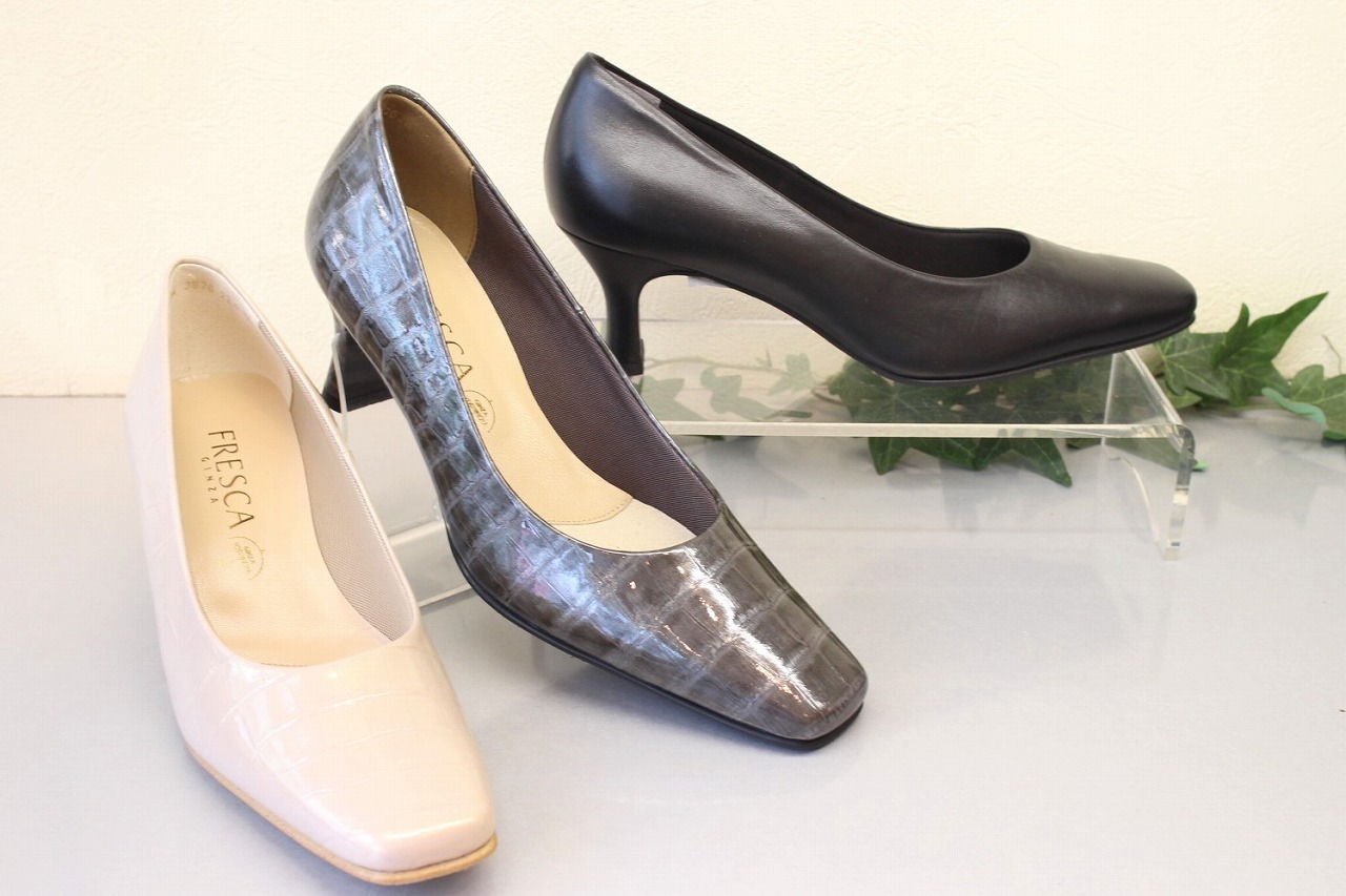 銀座ヨシノヤ フレスカ Yo Sm 3626 Fg 通勤履きに定番の晴雨兼用プレーンパンプス 大和靴店 N Shop