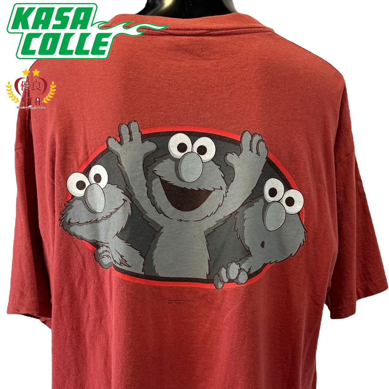 【SESAMI STREET】セサミストリート ELMO エルモ Vintage Tシャツ XL