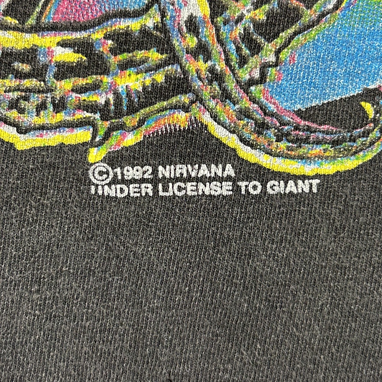 NIRVANA ニルヴァーナ GONE AS YOU ARE グラフィックプリント バンドT ブラック 古着 ロックT XL の画像 7