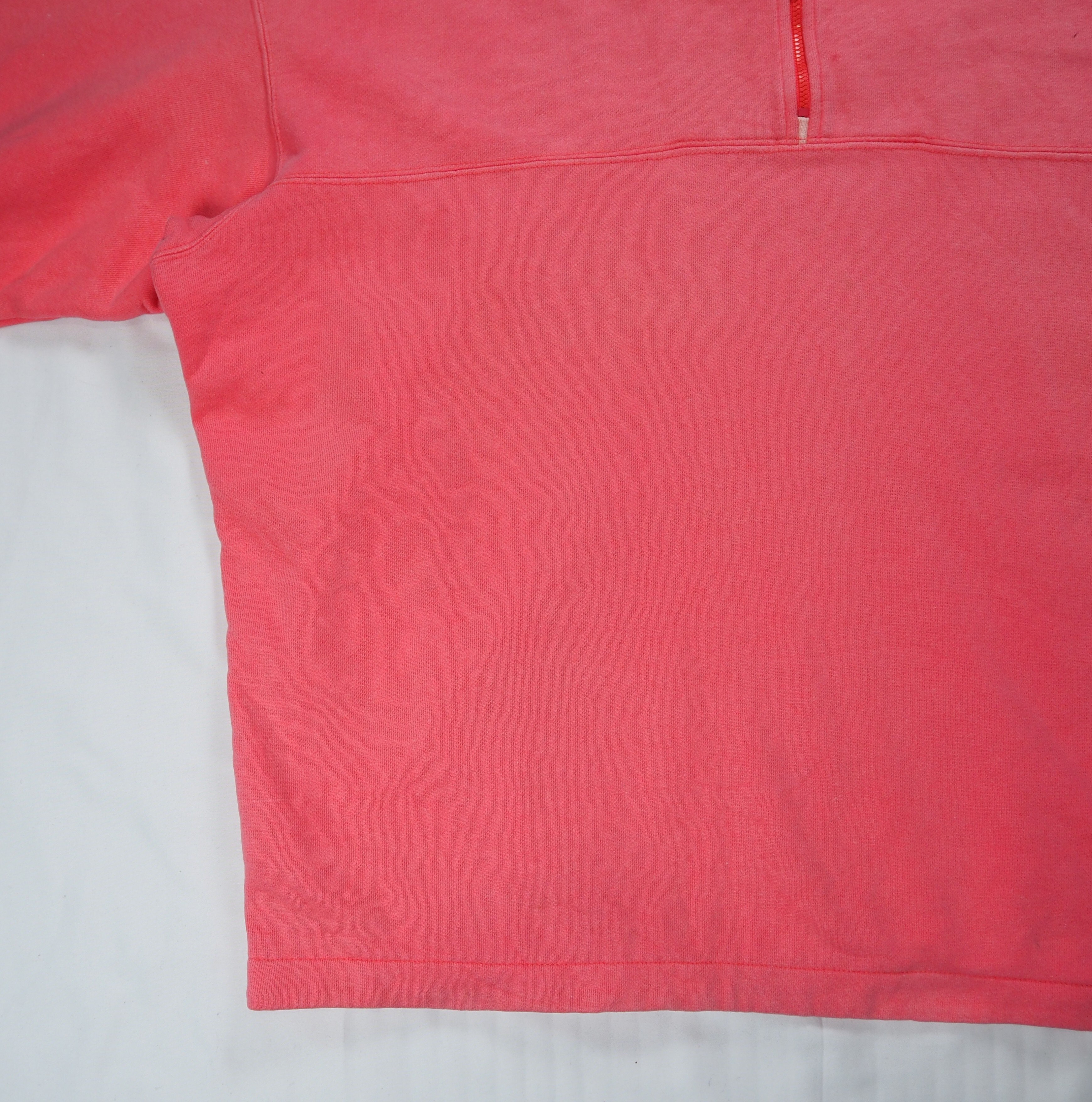 【9/23 20:00入荷】90's Patagonia ハーフジップスウェット ピンク Lサイズ の画像 8