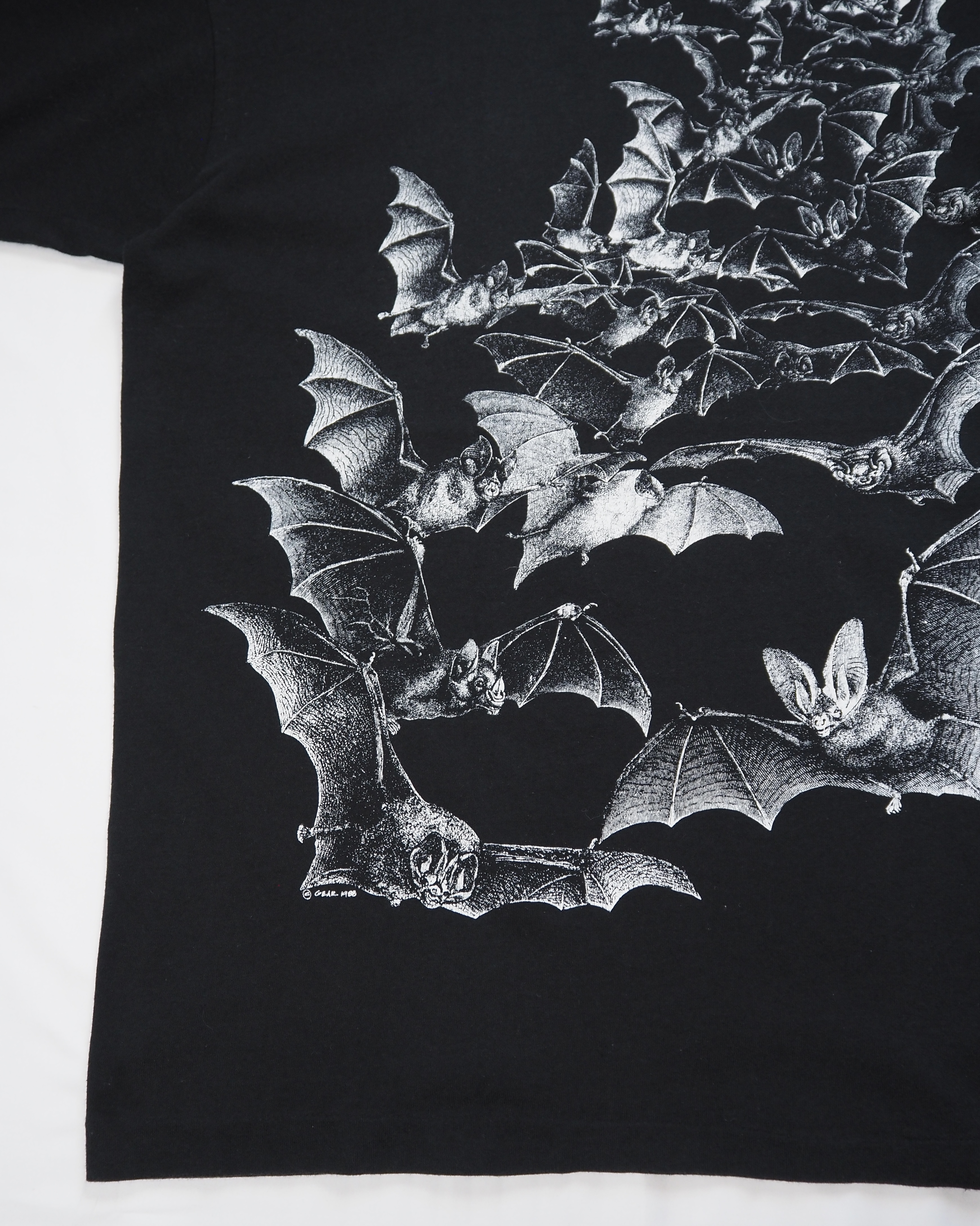 80’s フルーツ コウモリTシャツ 両面プリント Lサイズ の画像 5