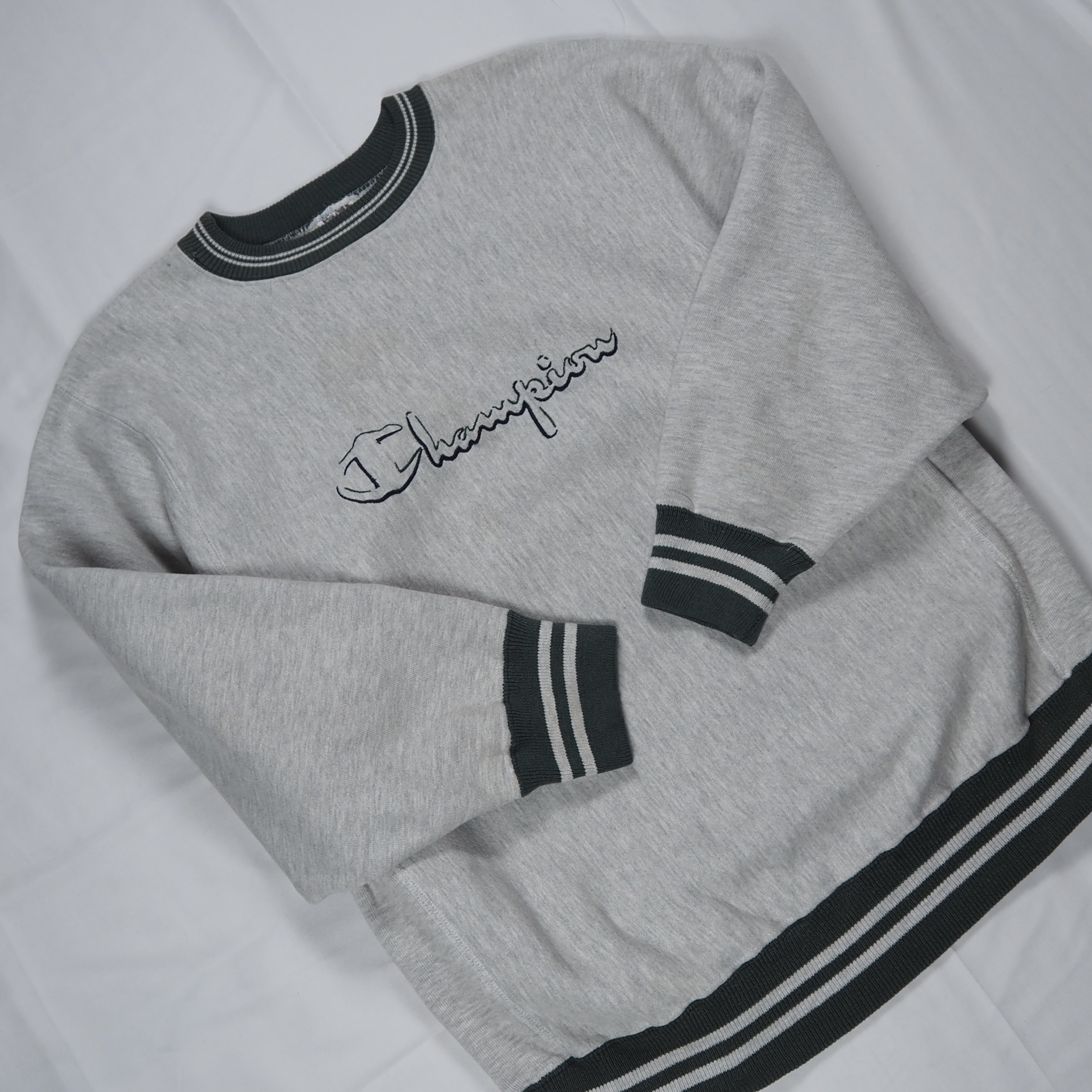 90’s Champion R.W. クルーネック リブライン XL の画像 2