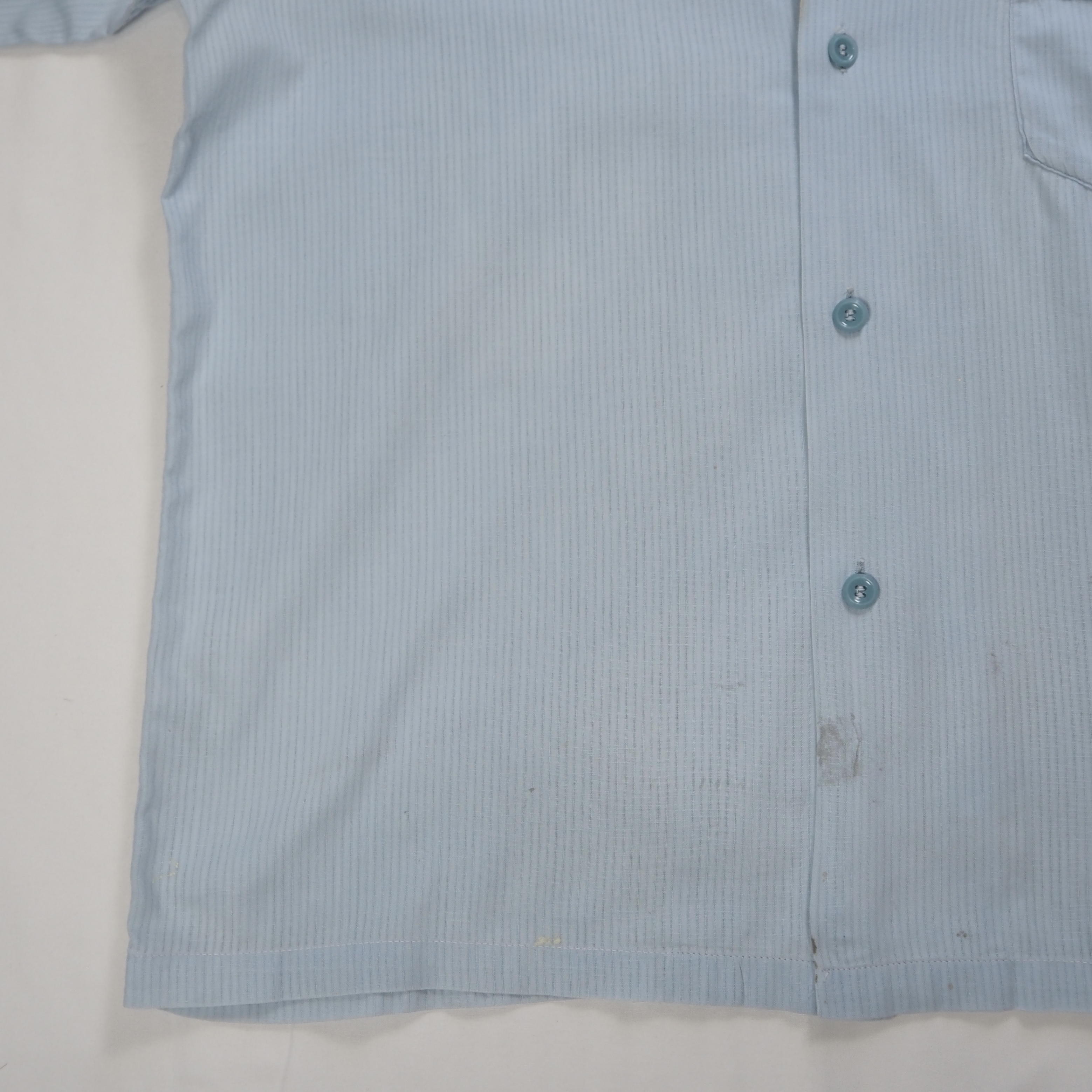 50’s Pilgrim 半袖コットンシャツ 水色 の画像 8