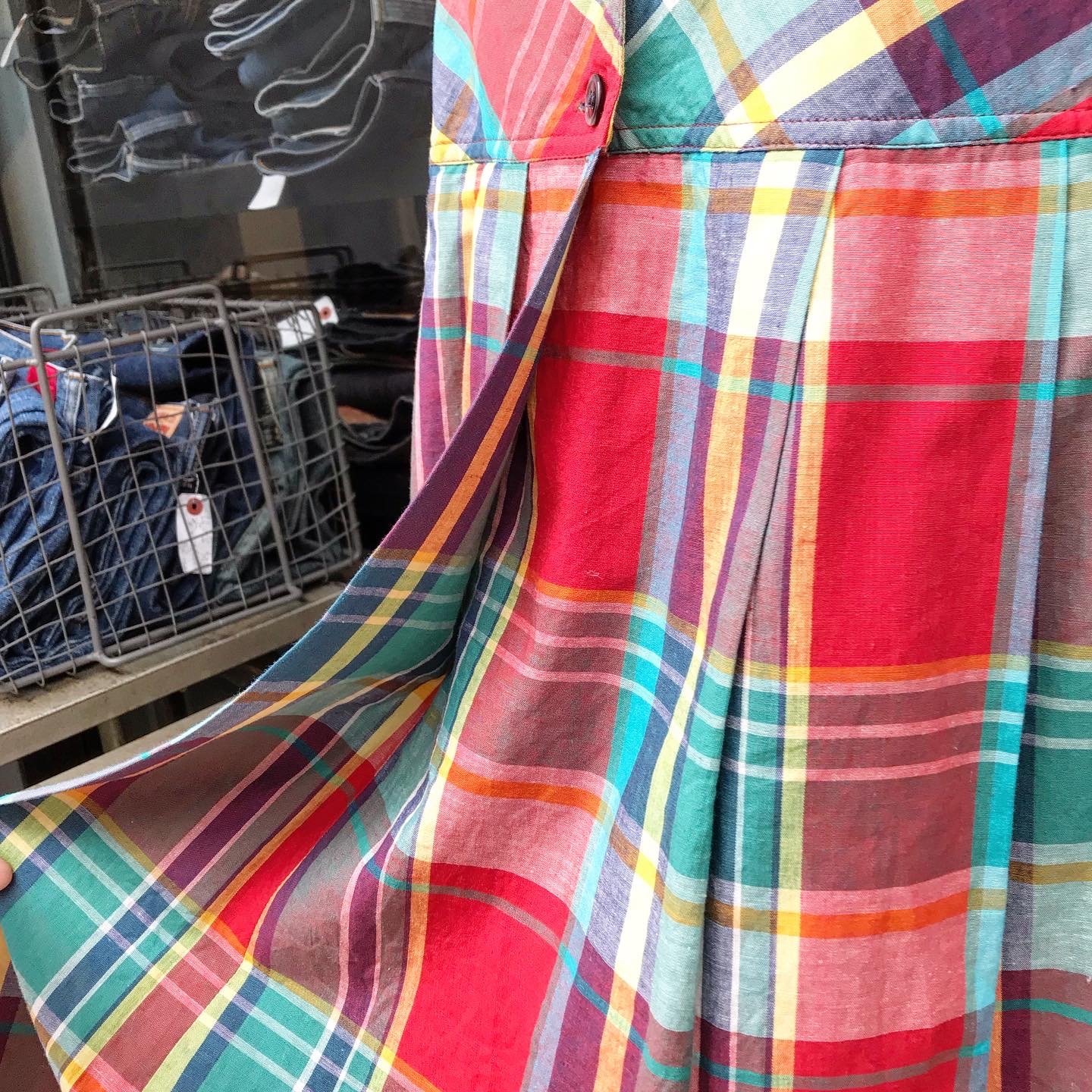 マドラスチェックワンピース 晴と褻 ハレトケ By Ototoharu