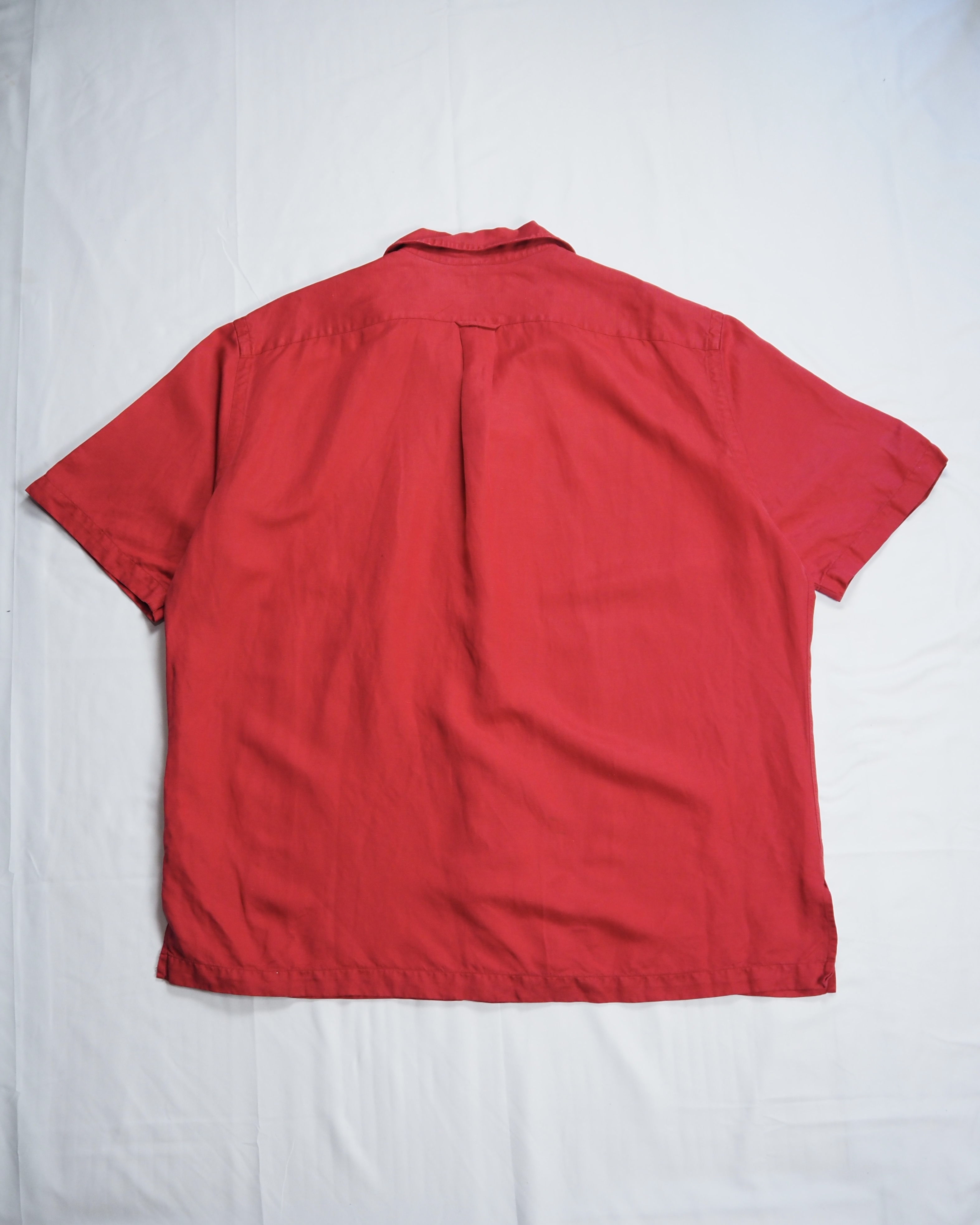 90’s Ralph Lauren シルク×リネン Caldwell レッド XL の画像 11