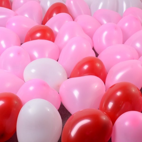 ハートバルーン 3色 50個セット ホワイト ピンク レッド 誕生日 結婚式 二次会 パーティ クラブ サプライズ 飾り ぺたんこ配送 Fta158 幸せを運ぶ風船shopフロンティアバルーン