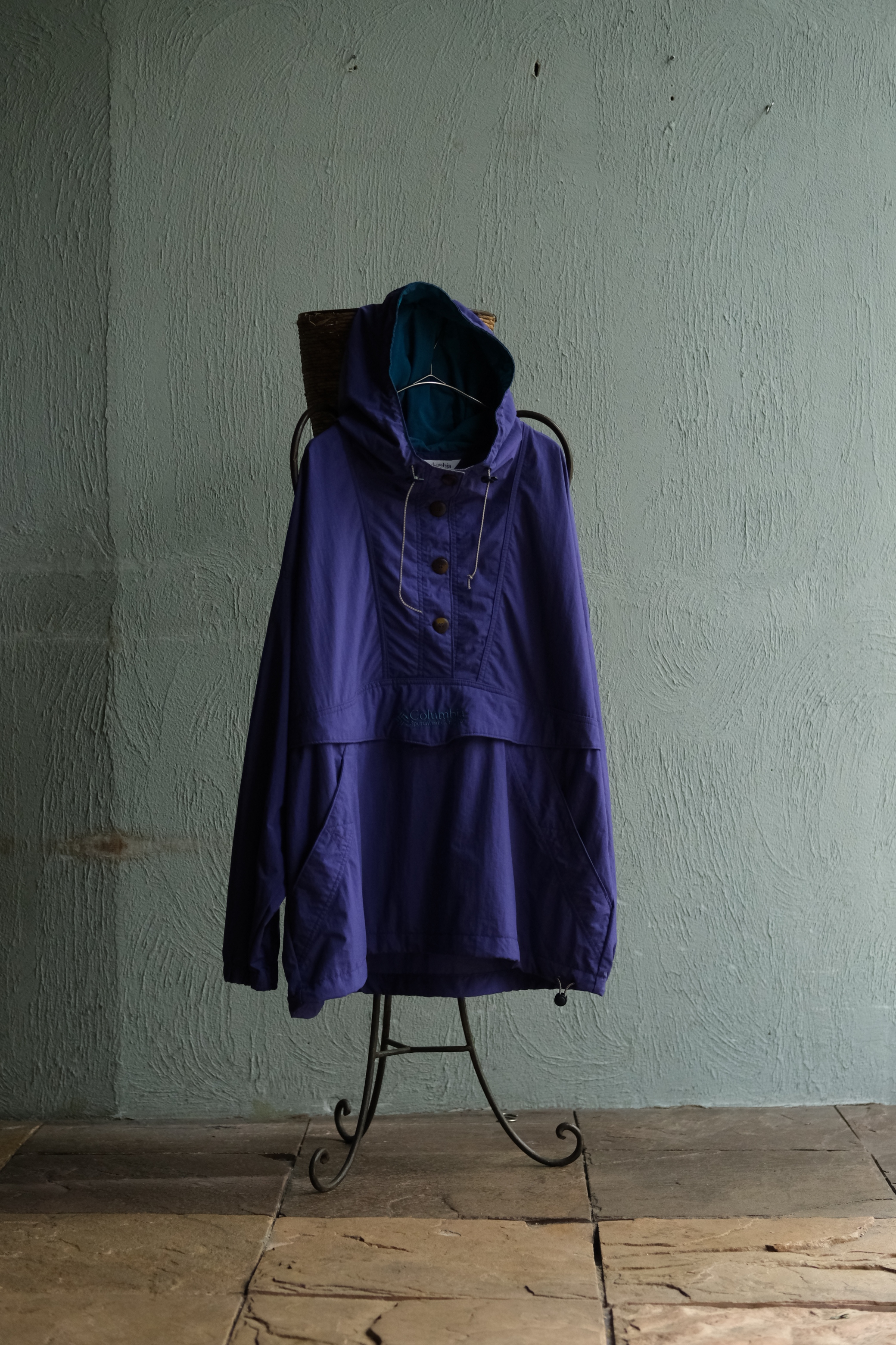 Utah/80-90’s “Columbia” anorak parka/purple
