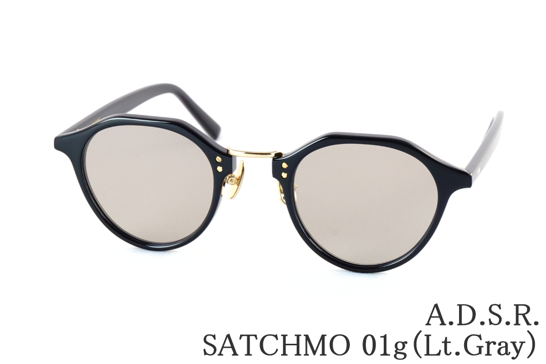 松村北斗さん着用】A.D.S.R. クリア サングラス SATCHMO 03a 47サイズ