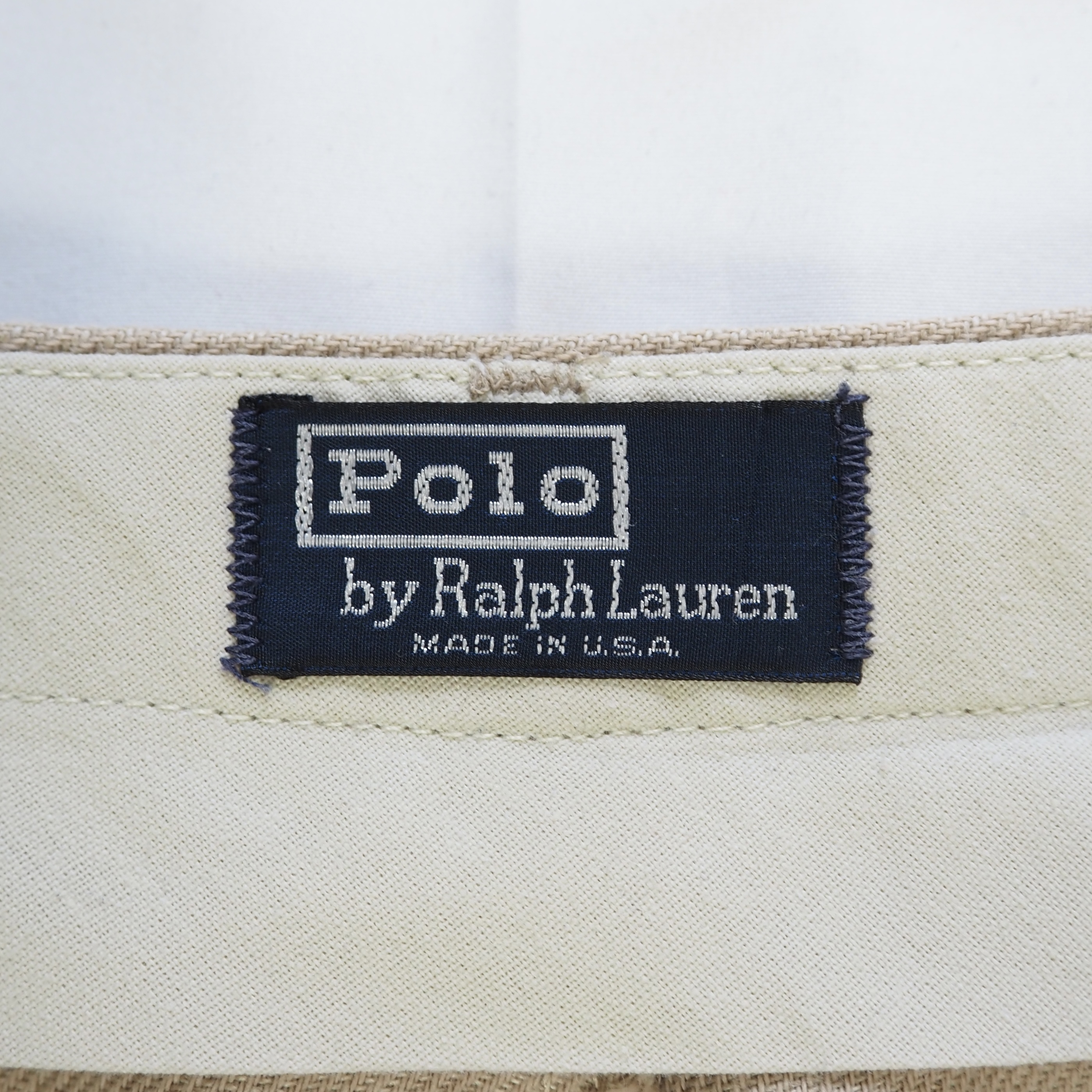 90’s Ralph Lauren リネンスラックス アメリカ製  約35×28 の画像 4