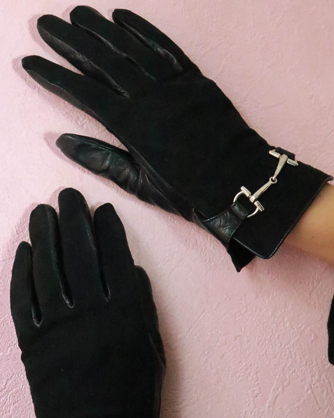 gucci leather gloves